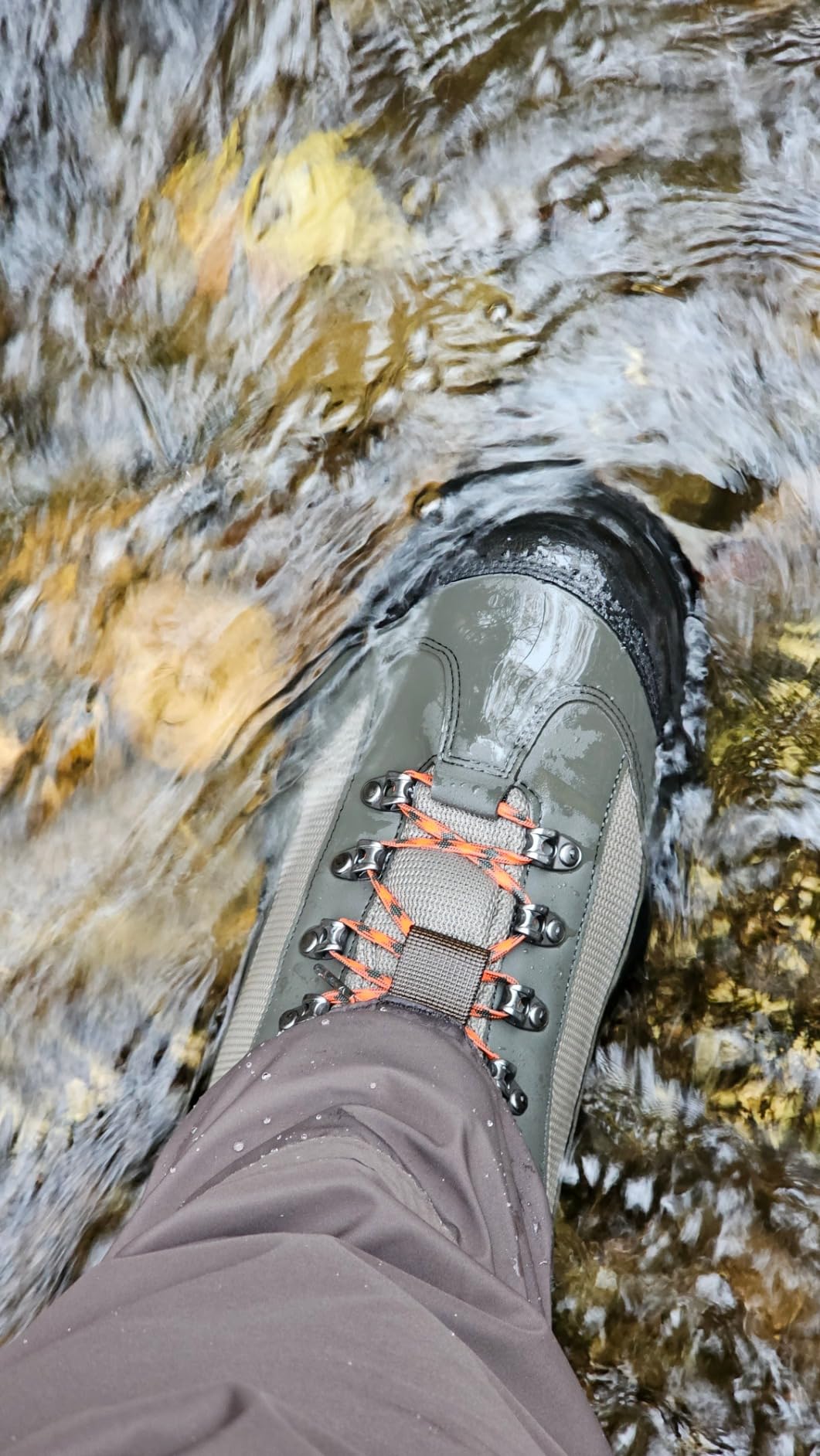 FROGG TOGGS Men's Hellbender Waterproof Fishing Wading Boot for Fishing in Felt or Cleated, Cleated, Size 12 customer photo 2