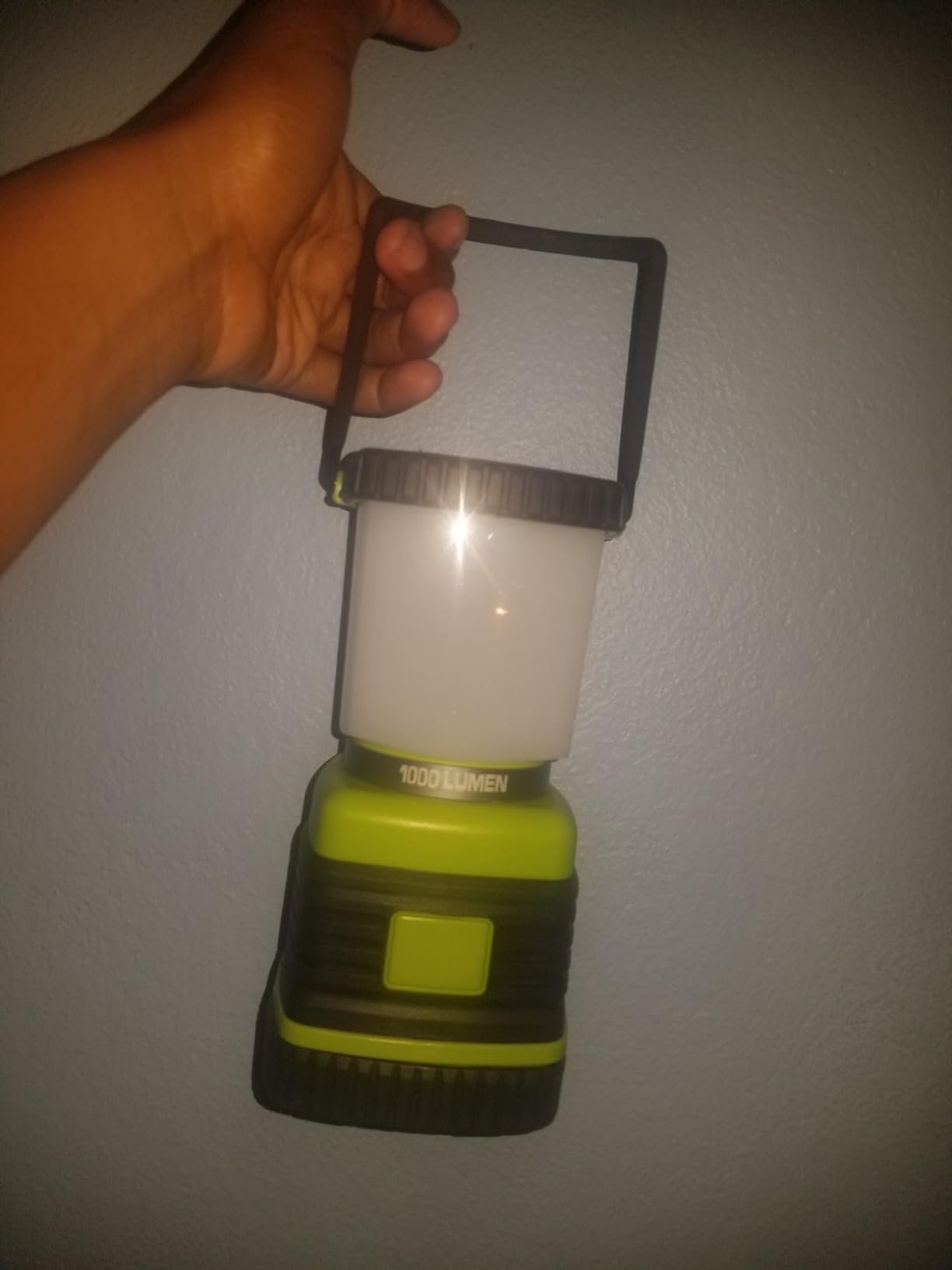 Consciot 1000LM Battery Powered LED Camping Lantern, 4 Light Mode, Dimmable | IPX4 Waterproof Camping Lights; Portable Flashlight for Power Outages, Emergency Kit, Hurricane Preparedness, Indoor Outdoor customer photo 1
