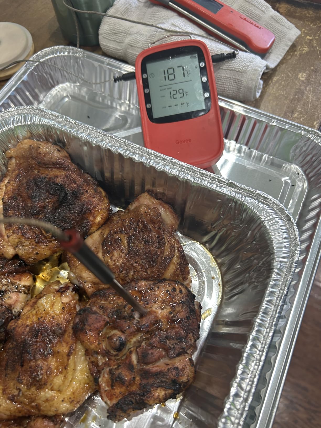 Govee Bluetooth Meat Thermometer Digital with Smart App Timer and Alerts | 2 Probes, 230ft Bluetooth Range, Smart LCD Backlight, Free Data Storage, Grill Thermometer for Cooking Turkey, Beef, Fish customer photo 1