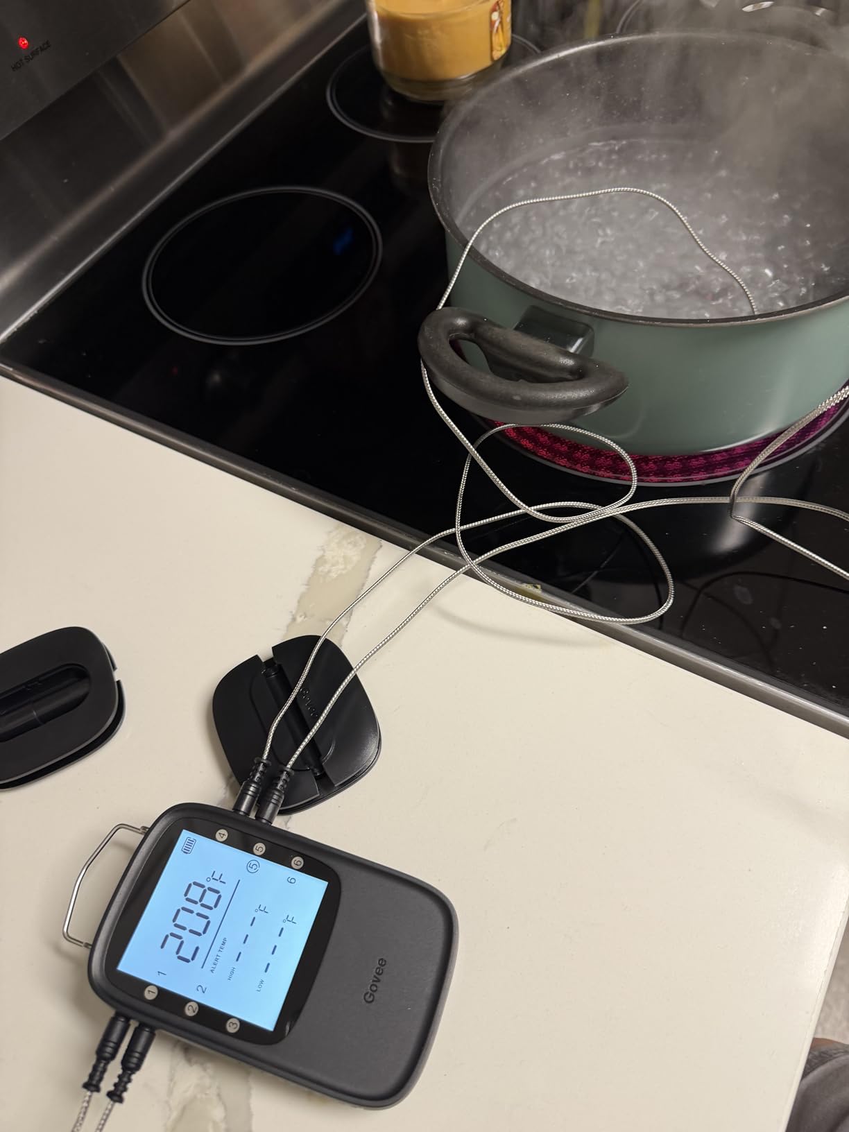 Govee Bluetooth Meat Thermometer Digital with Smart App Timer and Alerts | 2 Probes, 230ft Bluetooth Range, Smart LCD Backlight, Free Data Storage, Grill Thermometer for Cooking Turkey, Beef, Fish customer photo 2