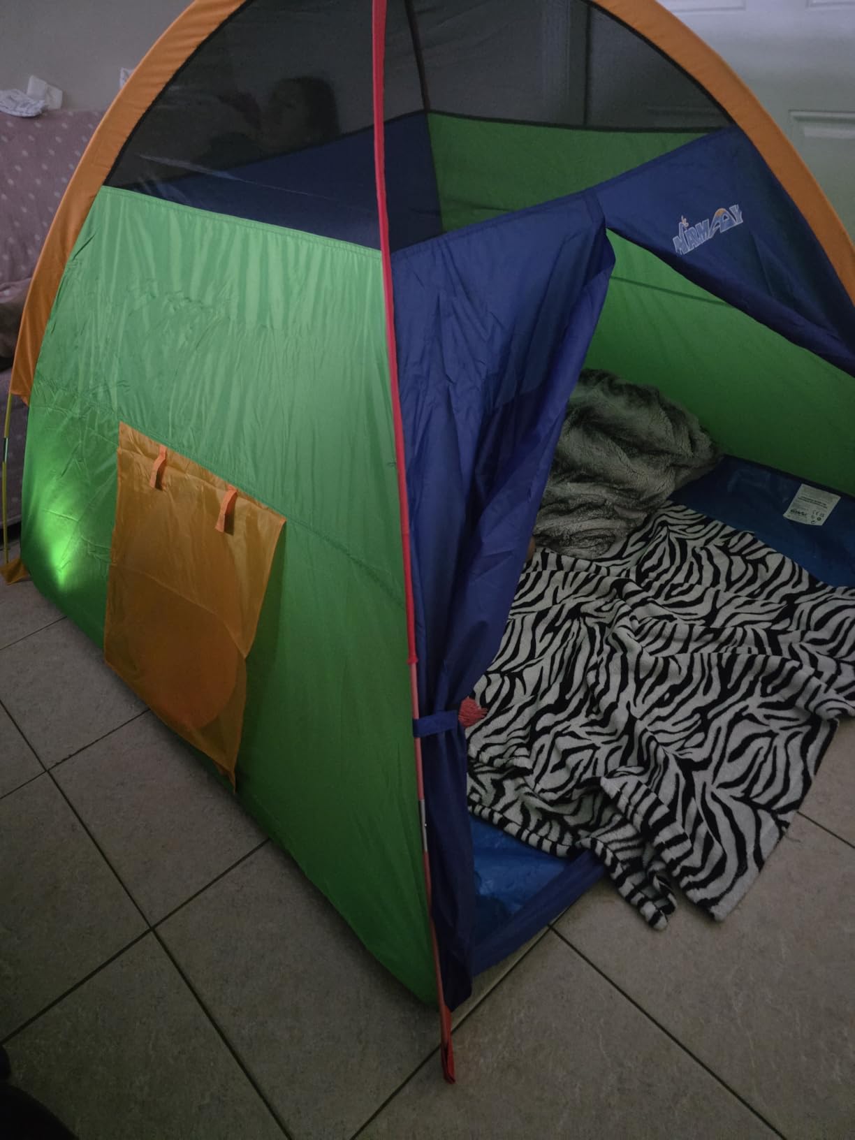 NARMAY Play Tent Easy Fun Dome Tent for Kids Indoor/Outdoor Fun - 60 x 60 x 44 inch | Waterproof Floor, Easy Setup & Storage customer photo 2