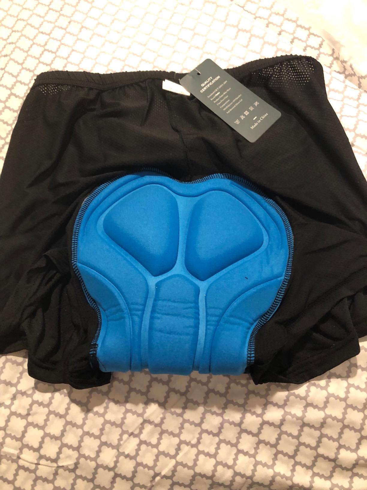 Ohuhu Padded Bike Shorts for Mens 3D Padded Cycling Bicycle Underwear Black customer photo 1