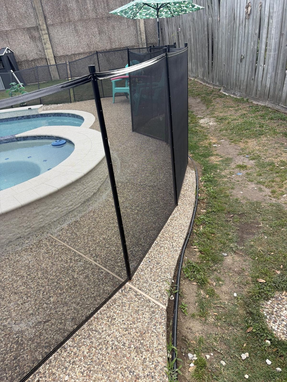 VINGLI Pool Fence 4Ft x 96Ft, Swimming Safety Fencing for Inground Pools | Safety barrier fencing for kids & pets, mesh pool fence prevents accidental access, weather-resistant black fence customer photo 1
