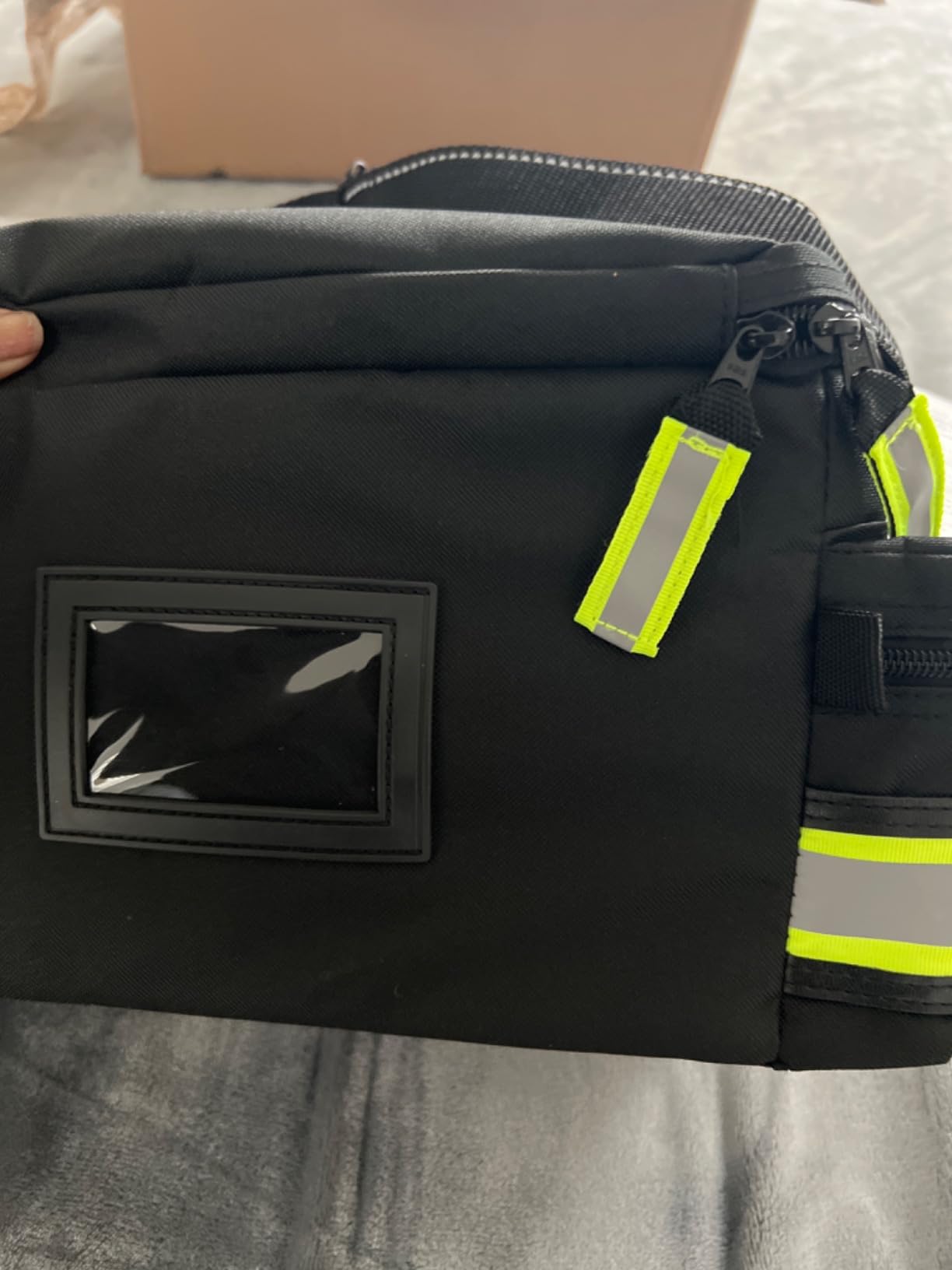 Scherber First Responder Fully-Stocked Professional Essentials EMT/EMS Trauma Kit | HSA/FSA Approved | Reflective Bag w/8 Zippered Pockets & Compartments & 200+ First Aid Supplies - Red customer photo 2