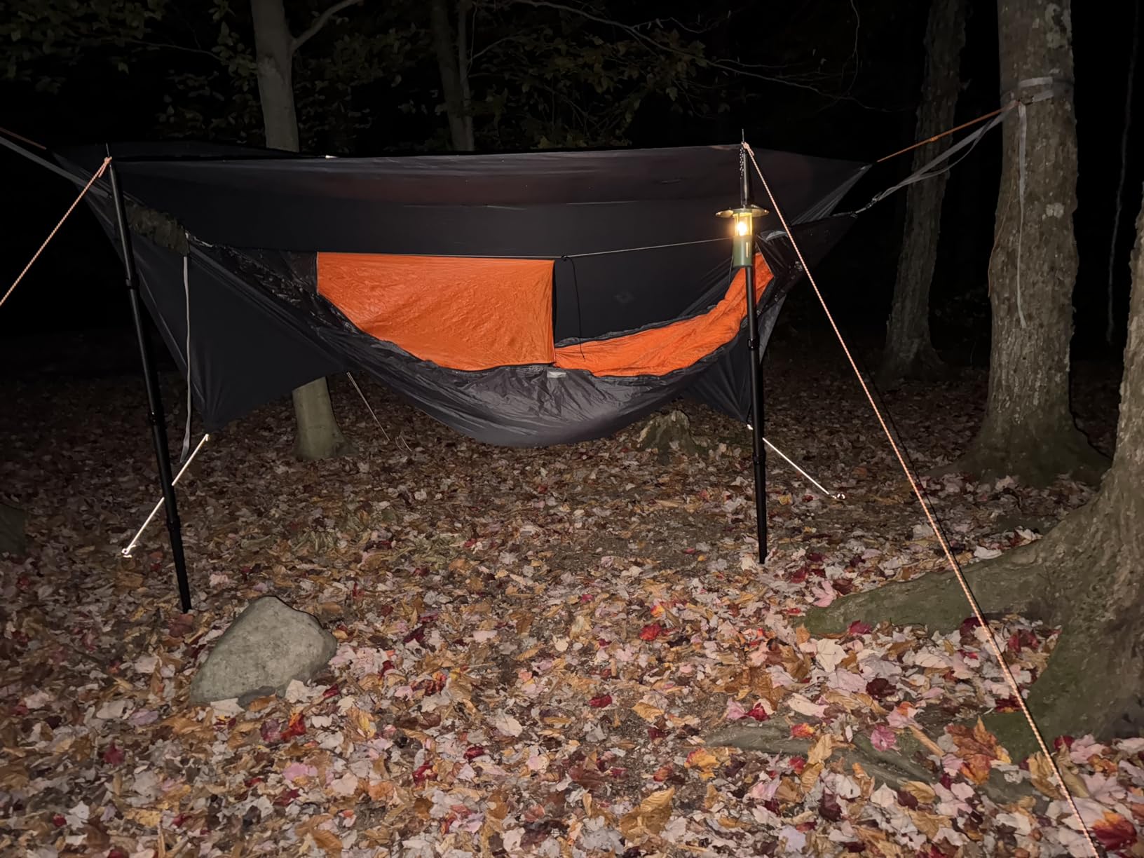 onewind 12×10ft Ultralight Camping Hammock Tarp, Hammock Rainfly with Doors | 1.1oz 20D Ripstop Silnylon, 4000mm Water resistant, Lightweight Tarp Shelter, 4 Season Tent Tarp for Hiking Backpacking customer photo 2