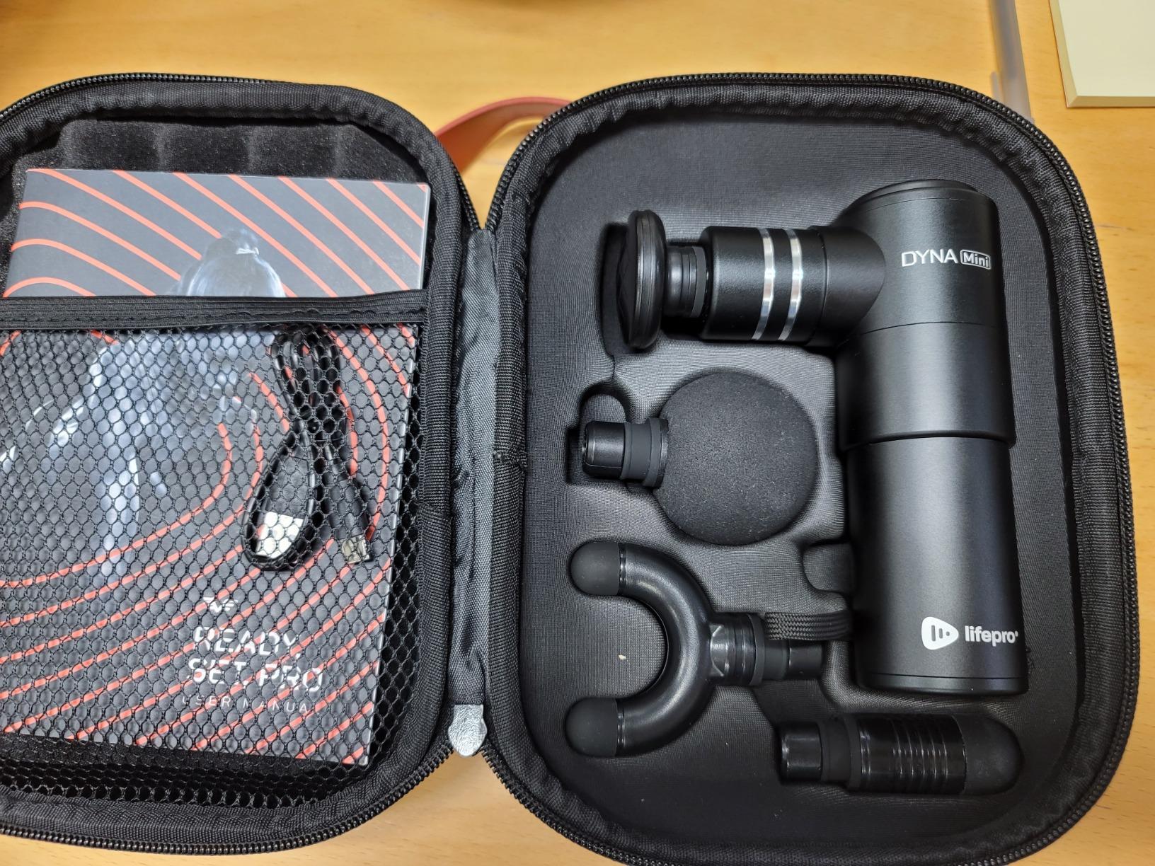 LifePro Dyna Mini Percussion Travel Massage Gun with 4 Speeds, USB-C & Case | 0.9 lbs, 5.6