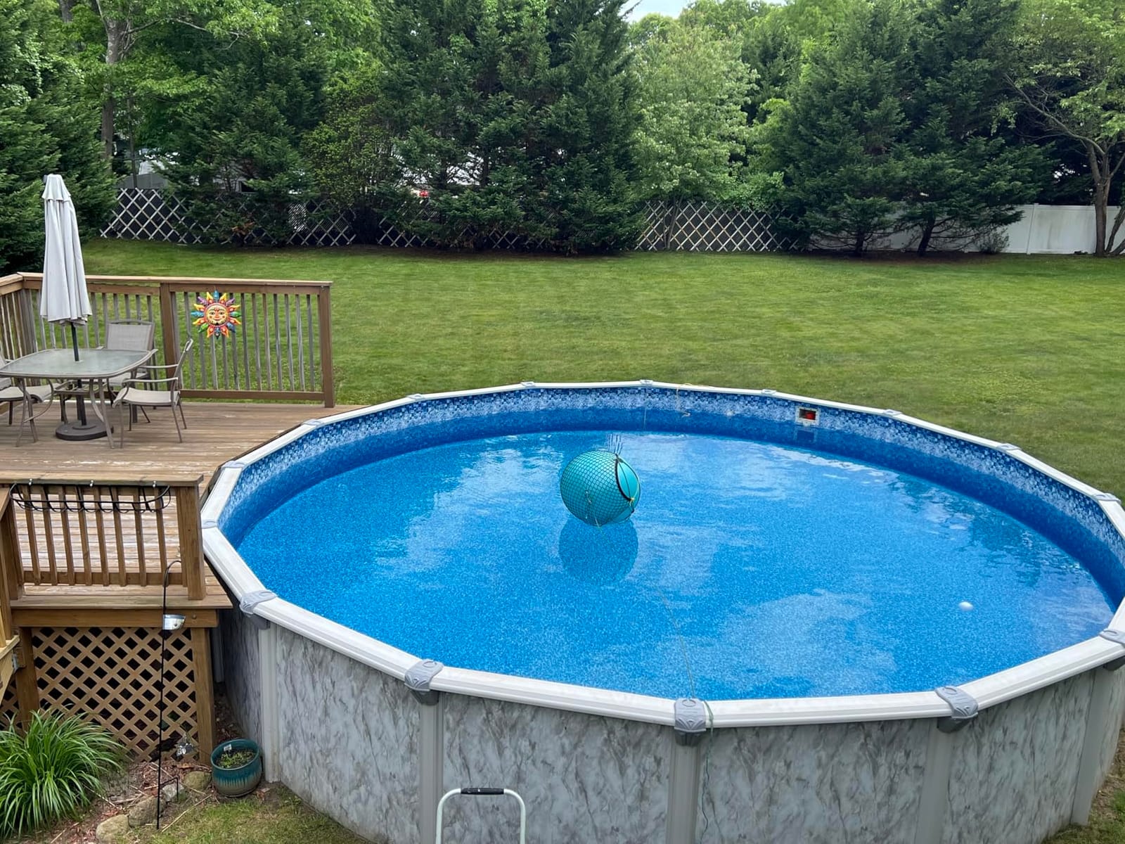 Winter Pool Cover 18 ft Round for Above Ground | Extra Thick & Durable Above-Ground Pool Cover | Sapphire Series of Premium Cold- and UV-Resistant Pool Cover | by Yankee Pool Pillow customer photo 1