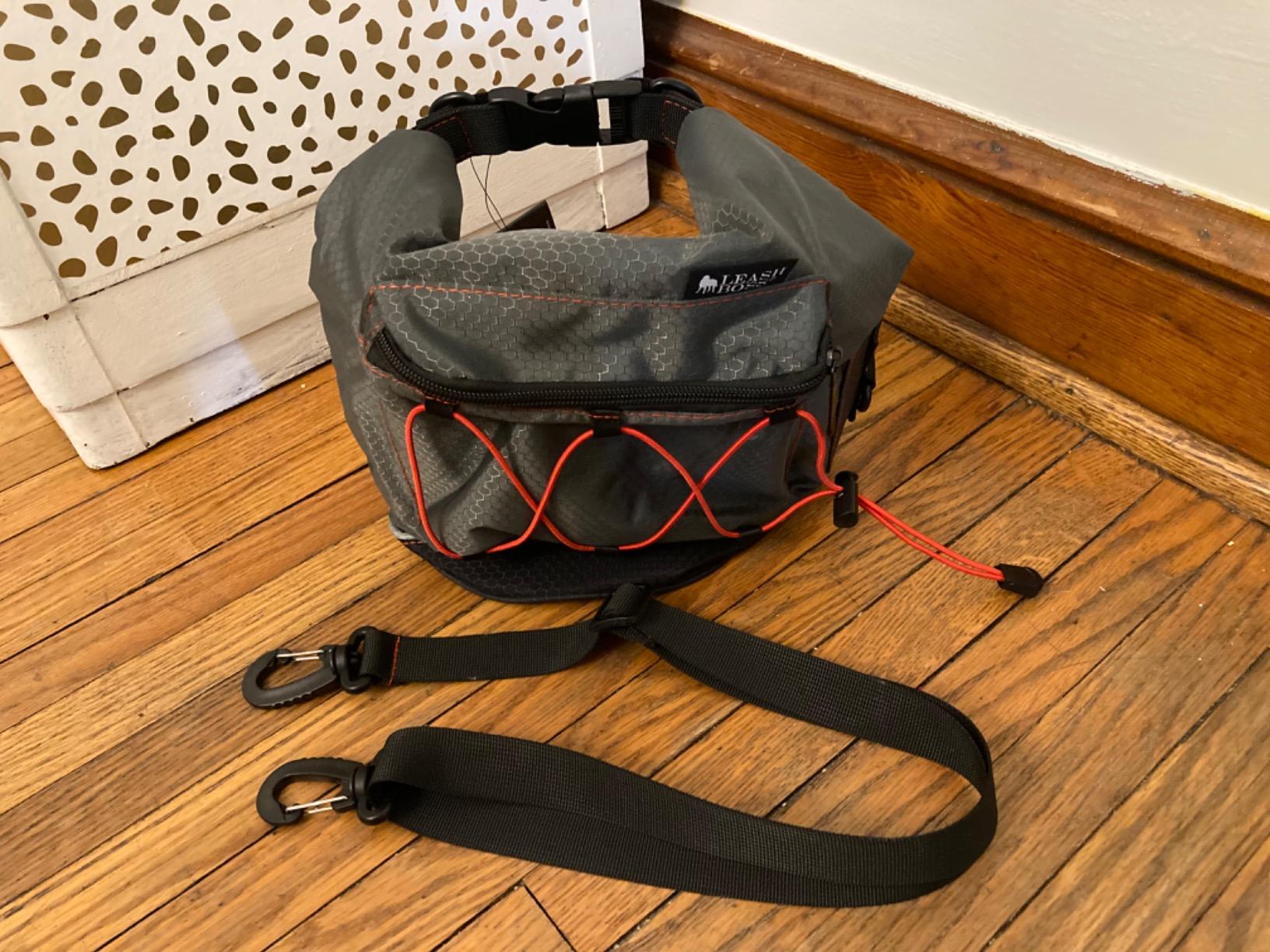 Travel Dog Food Carrier with Poop Bag Dispenser and Storage Pocket by Leash Boss customer photo 1