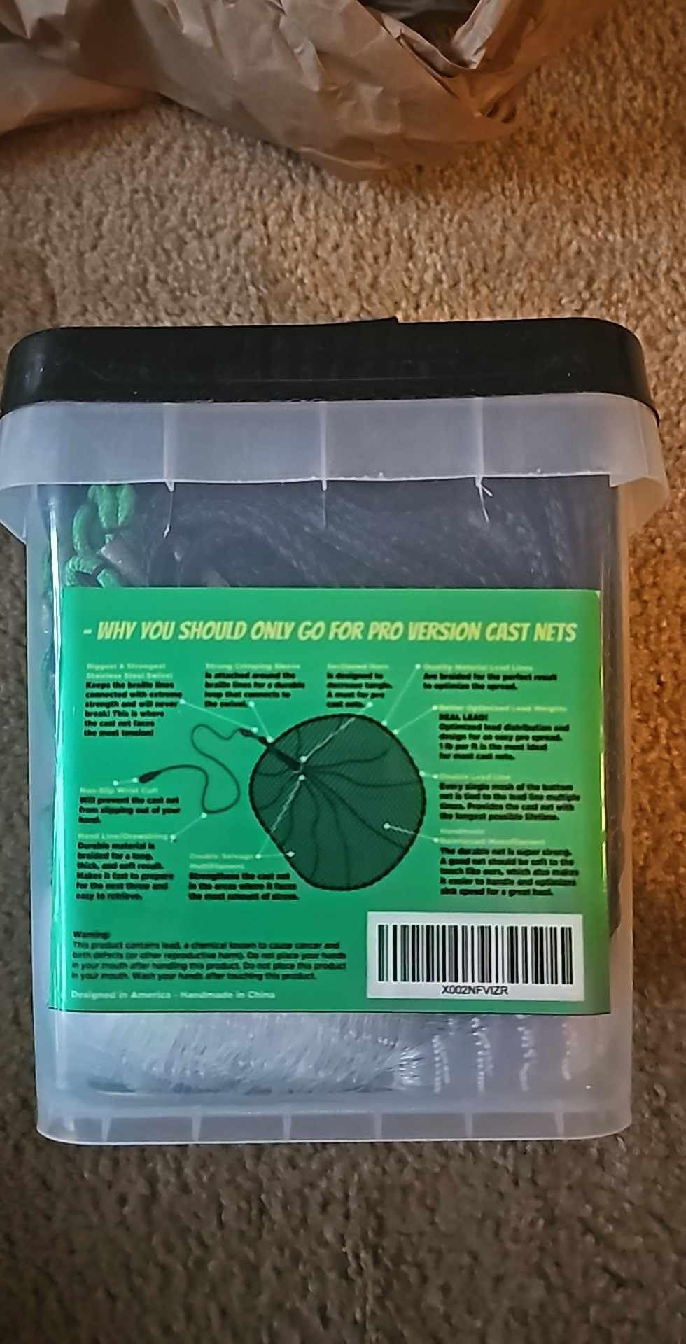 American Pro Cast Net - 4ft/6ft/8ft/10ft/12ft - 3/8