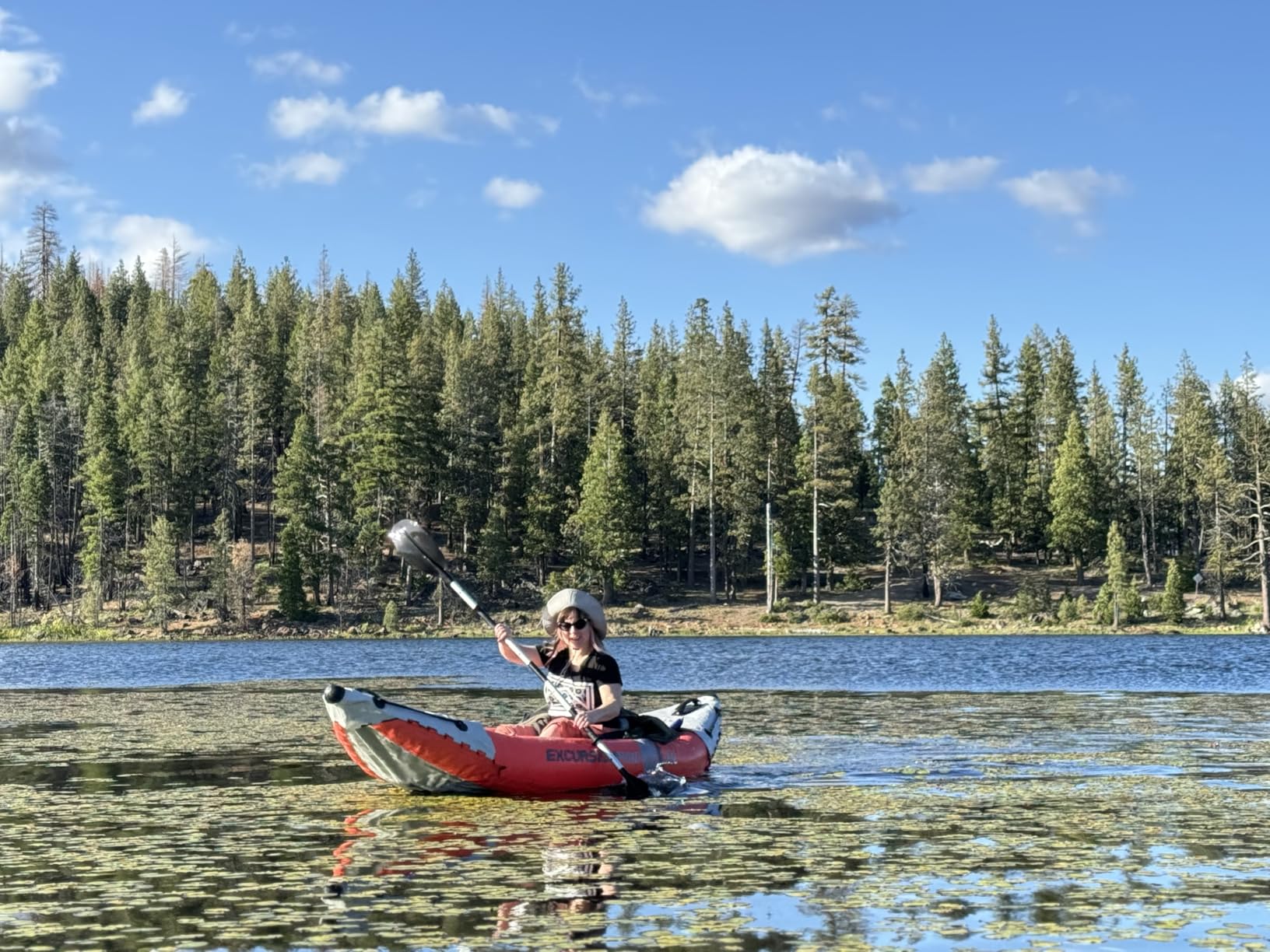 INTEX 68303EP Excursion Pro K1 Inflatable Kayak Set, 1-Person, Includes Deluxe 86in Kayak Paddles and High-Output Pump customer photo 1