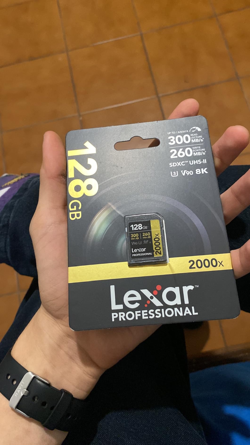 Lexar 128GB Professional 2000x SD Card, UHS-II, C10, U3, V90, Full HD, 8K, Up To 300MB/s Read SDXC Memory Card customer photo 2