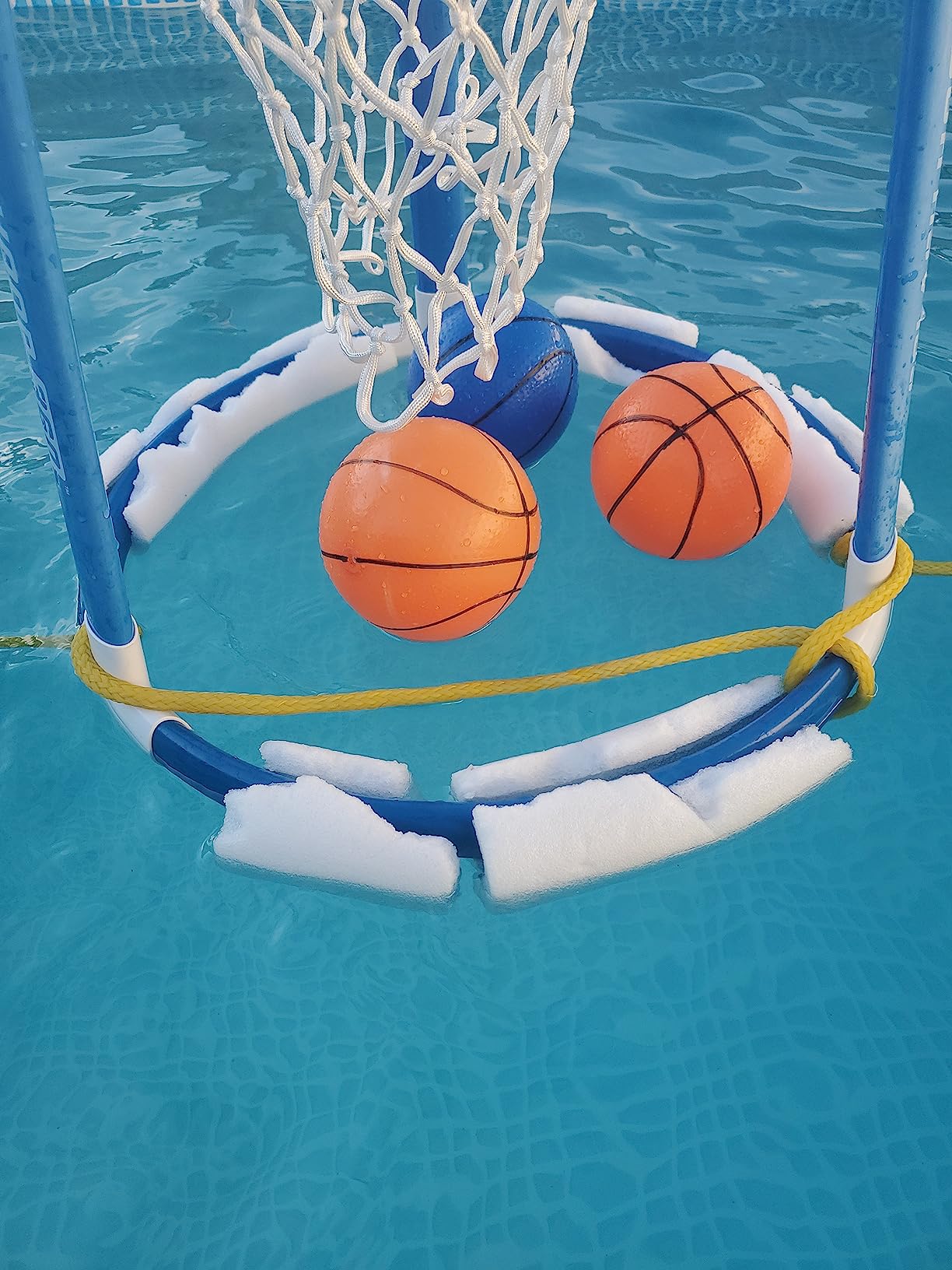 GoSports Splash Hoop 360 Floating Pool Basketball Game - Choose Red or Blue - Includes Hoop, 2 Balls and Pump customer photo 2