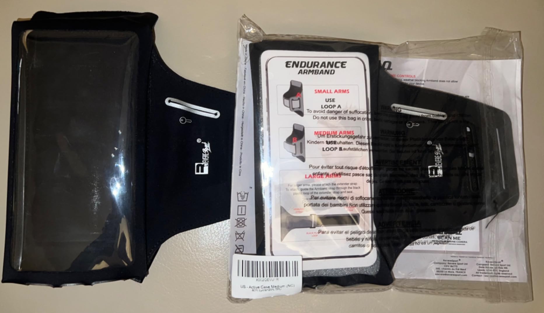 Waterproof Running Armband for Phone with Case On (Otterbox, Lifeproof). Sports Phone Holder for iPhone 17/16/15/14/13/12/Max/Plus/Pro/AIR & Samsung S25/S24/S23/S22/S21/S20/Ultra (Large) customer photo 1