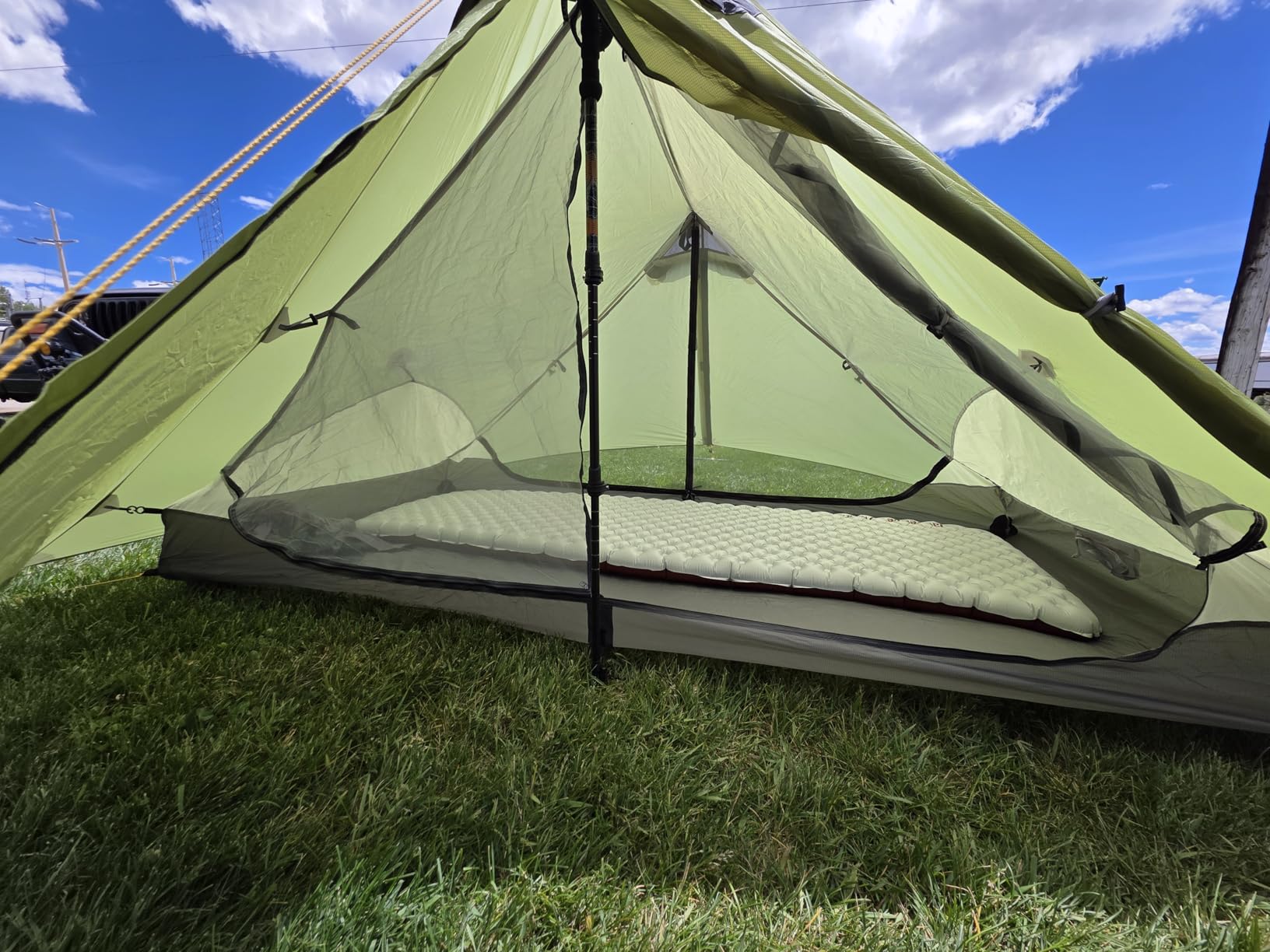 LANSHAN Ultralight Waterproof 1-2 Person Backpacking Tent | Ultralight waterproof nylon, pitch anywhere, for camping & travel customer photo 1