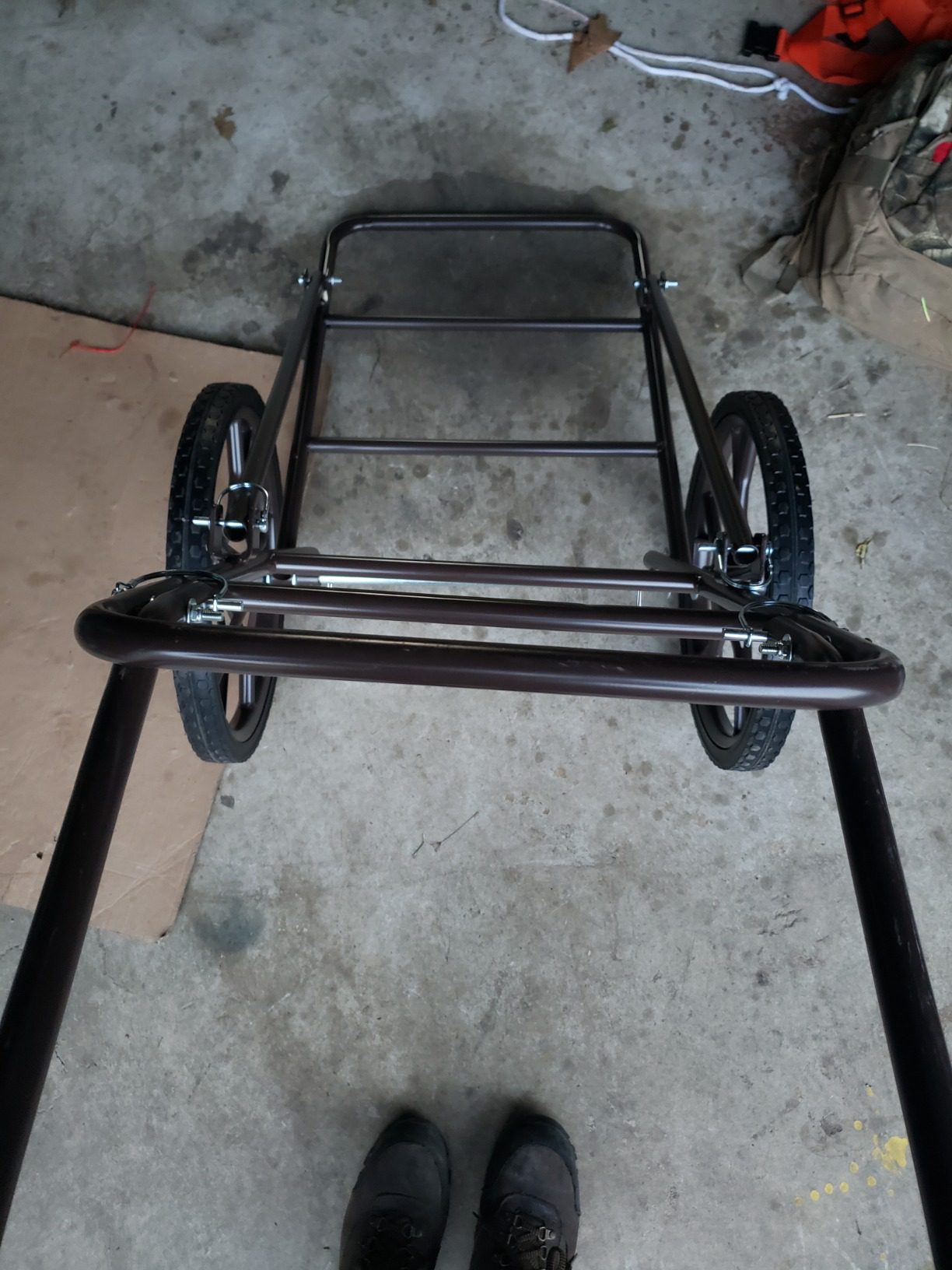 GYMAX Deer Cart, Heavy-Duty 500 lbs Folding Game Carts with 17