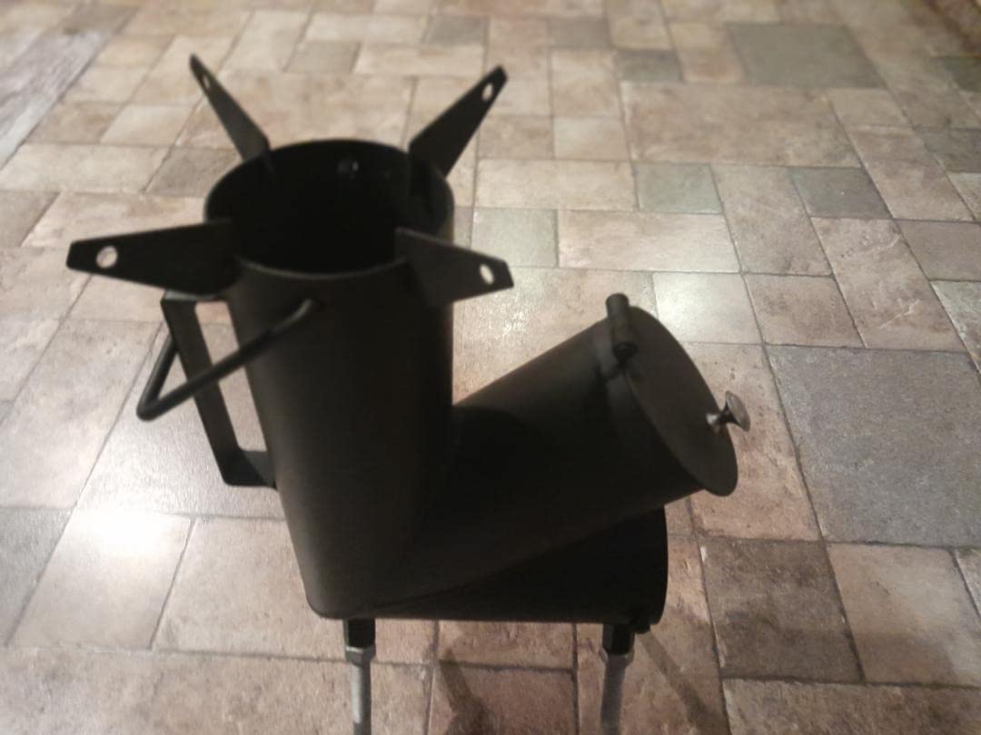 ROCKET STOVE Elite - A Portable Wood-Burning Camping Stove with a Fire Poker. For Camping Gear & Survival Gear, Backyard Cooking. Camping Grill, Outdoor Events. customer photo 1