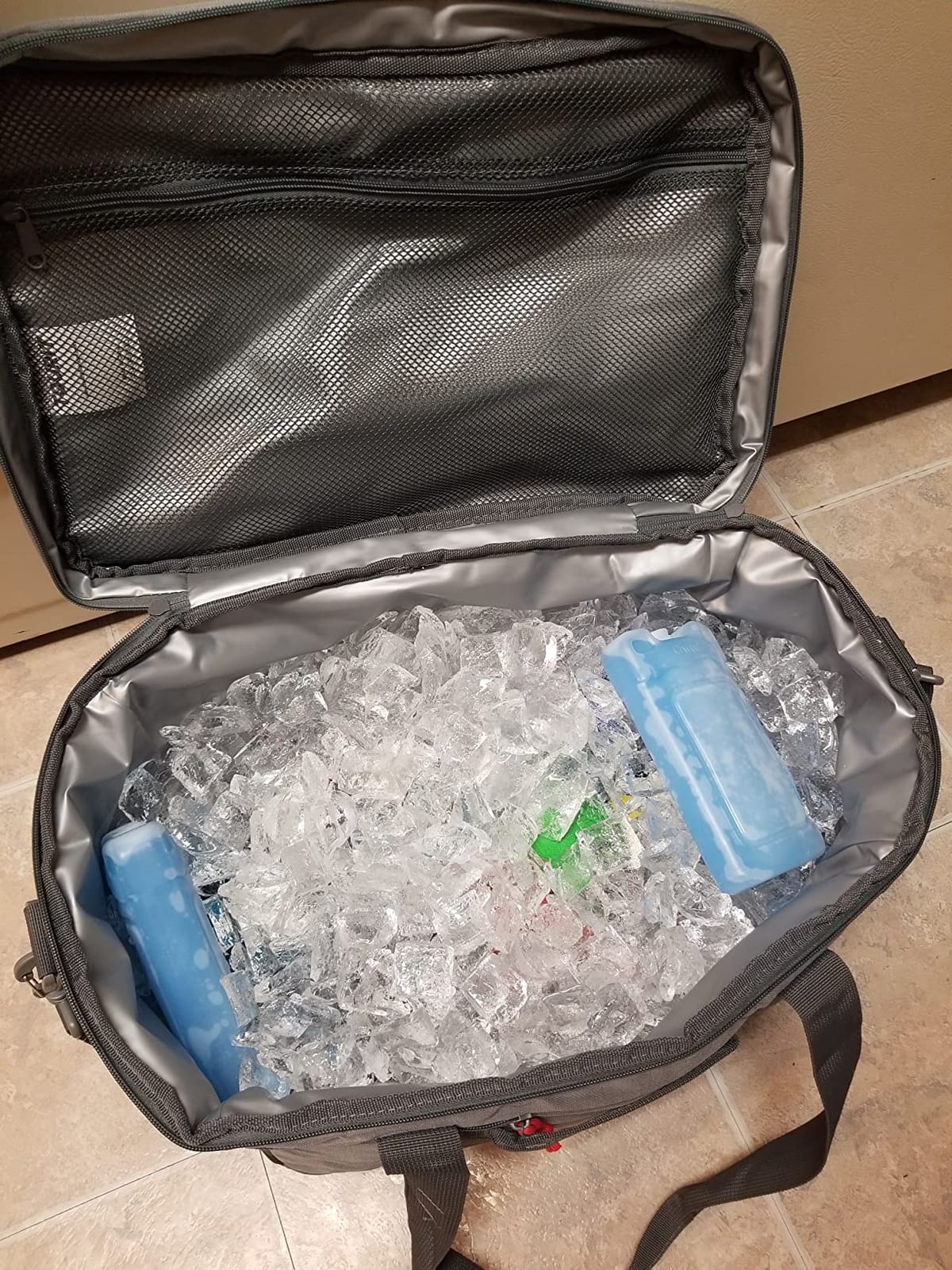 TOURIT Soft Sided Cooler Bag 30/48/60Can, Collapsible & Leakproof Ice Chest | Dry & Wet Insulated Beach Cooler, 12h insulated & waterproof large beach bag, ideal for picnic camping hiking fishing sport customer photo 2