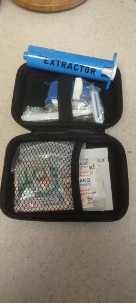 DLY Snake Bite Kit for Humans, Rattlesnake Bite Kit, Bee Sting Kit, Blue | Outdoor Emergency First Aid Supplies, Mosquito Bite Sucker Tool, Bug Bite Suction Tool for Hiking, Backpacking and Camping customer photo 1