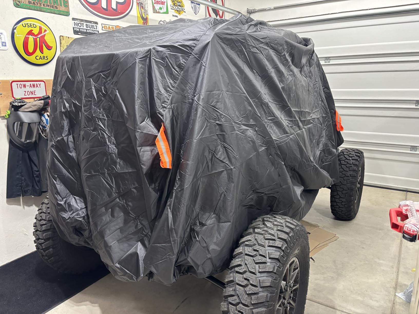 NEVERLAND UTV Cover Heavy Duty Ranger Cover Waterproof 2-3 Seater/4-6 Seater Side by Side Covers 4 Door All Weather Storage with Reflective Strip Compatible with Polaris RZR General Can-Am Yamaha SxS customer photo 2