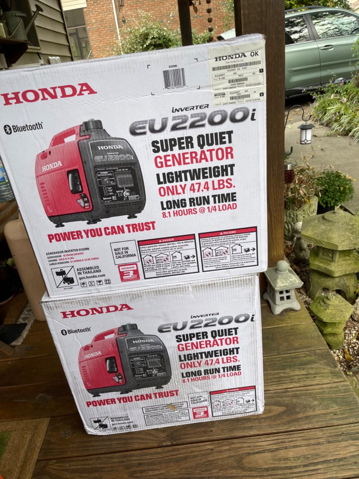 Honda EU2200i 2200 Watt Inverter Generator (EU2200ITAN) | Super Quiet 120V Gas Powered Portable Generator for Camping or Home Backup Power Supply, Up to 8.1 Hour Run Time customer photo 1