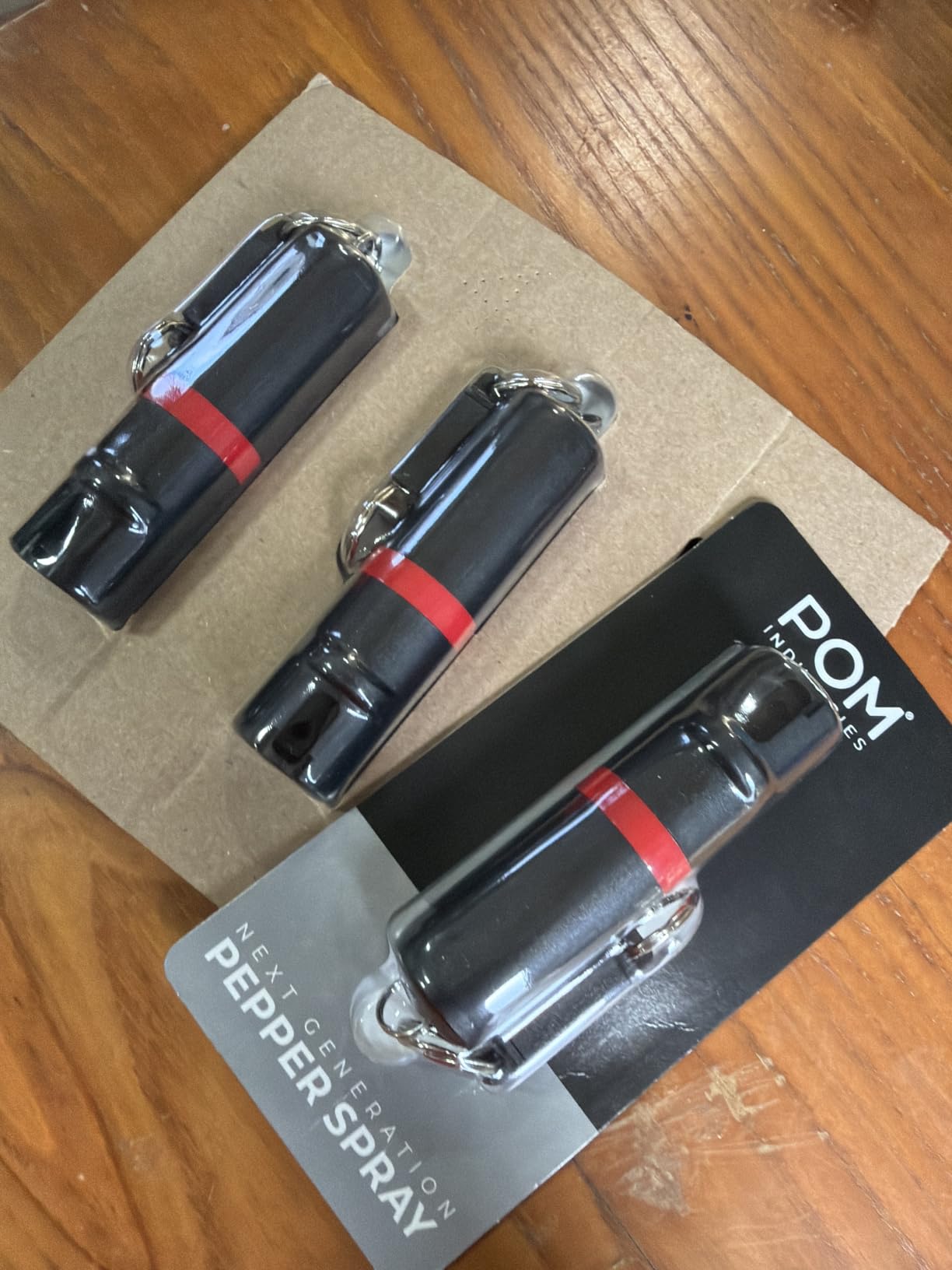 POM Premium Pepper Spray Keychain, Quick Release Access Flip Top Safety, Police Grade OC Formula with UV Marking Dye, 25 Precision Bursts, 10 Foot Effective Range, Made in USA customer photo 1