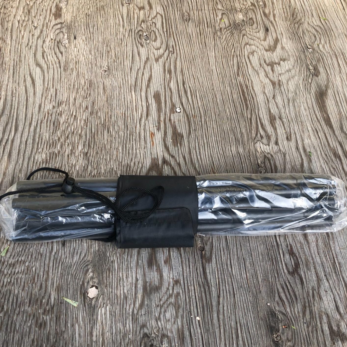 Adjustable Tent Poles Steel Rods for Tarp Canopy Camping Replacement Set of 2 (Black) customer photo 1