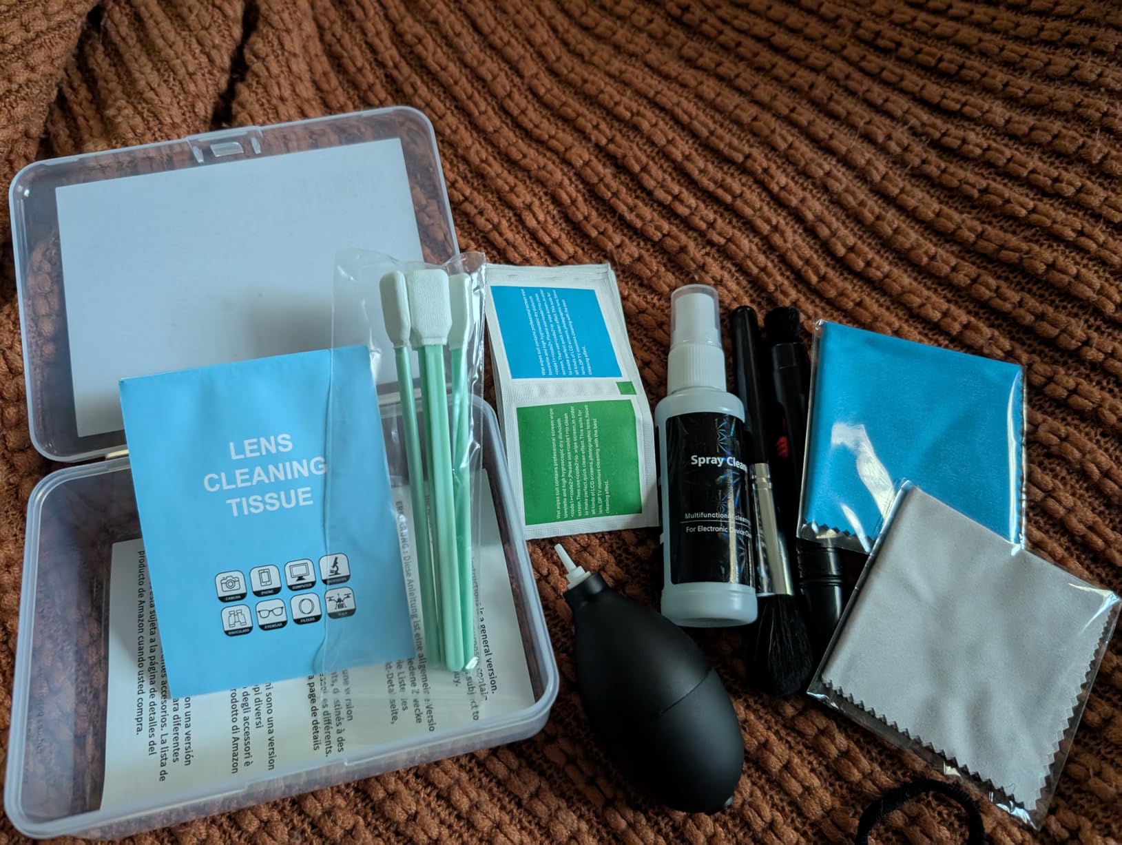 Aispour Camera Lens Cleaning Kit, 10-in-1 Camera Cleaning Kit | Camera Lens Cleaner and Camera Accessories, Includes Lens Cleaning Kit/Lens Cleaner/Lens Cleaning Pen/Soft Brush customer photo 2