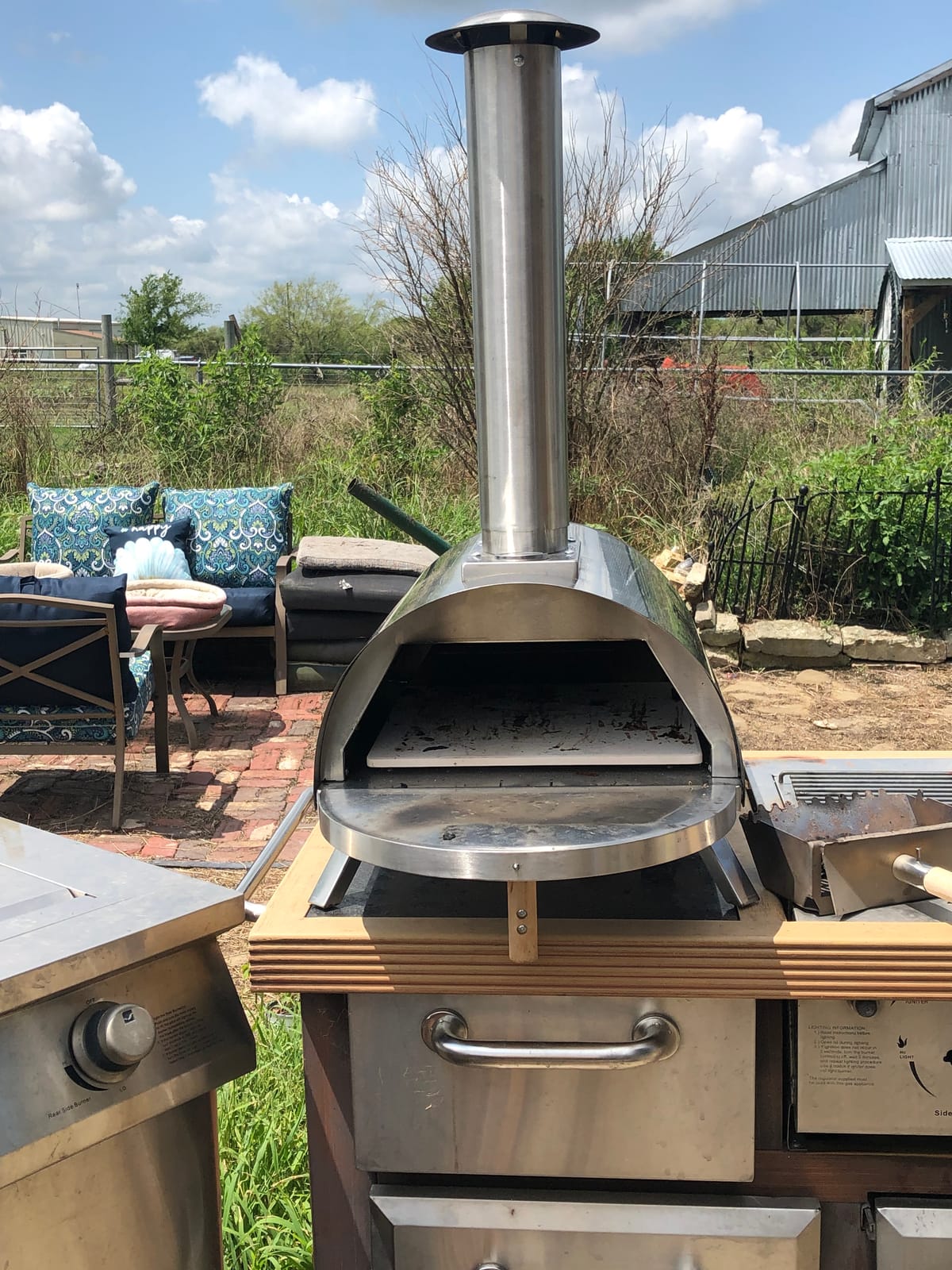 Pellethead Portable Wood-Fired Pizza Oven Kit, 800°F, 13