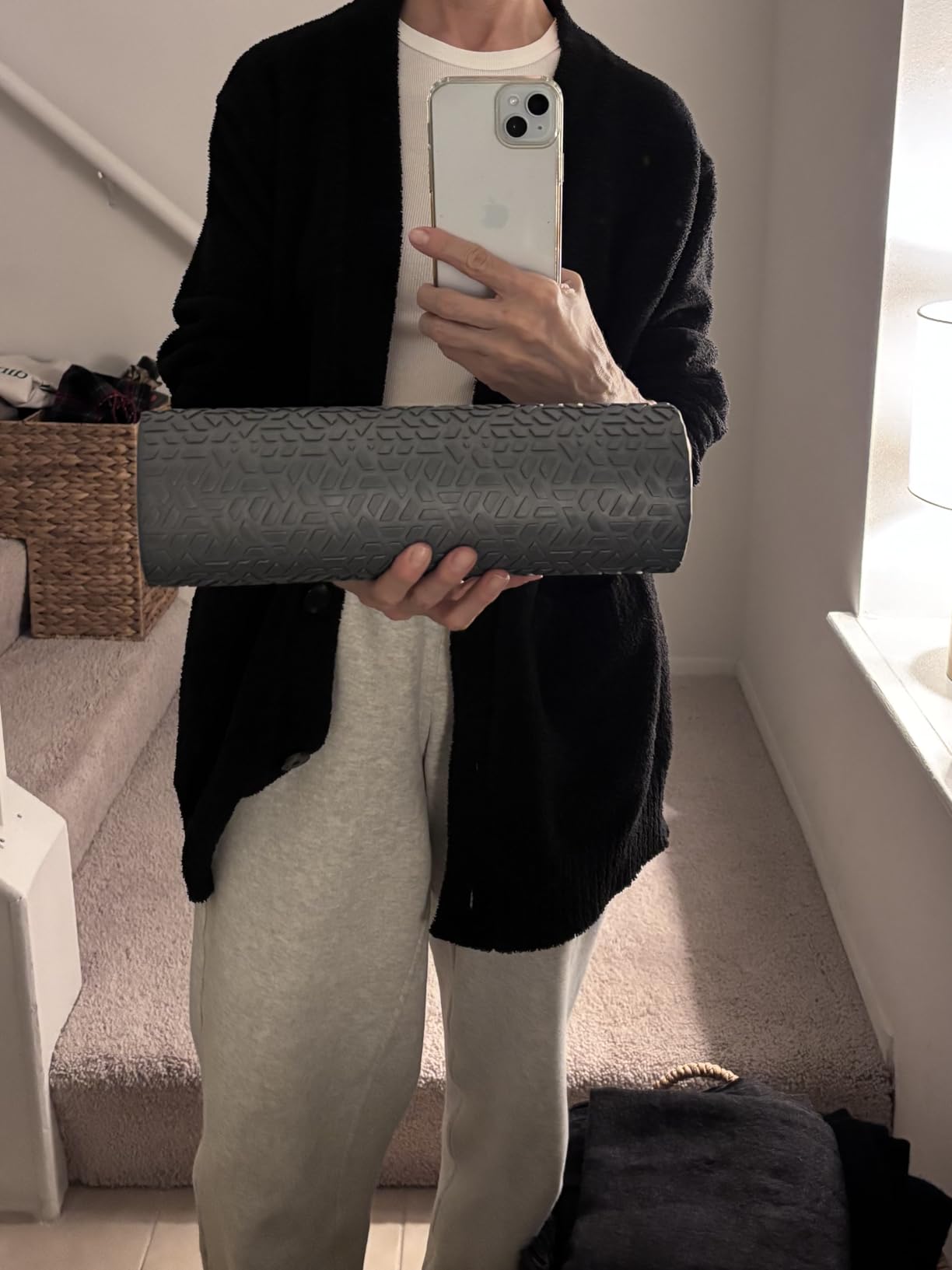 Gaiam Restore Compact Textured Foam Roller, 12