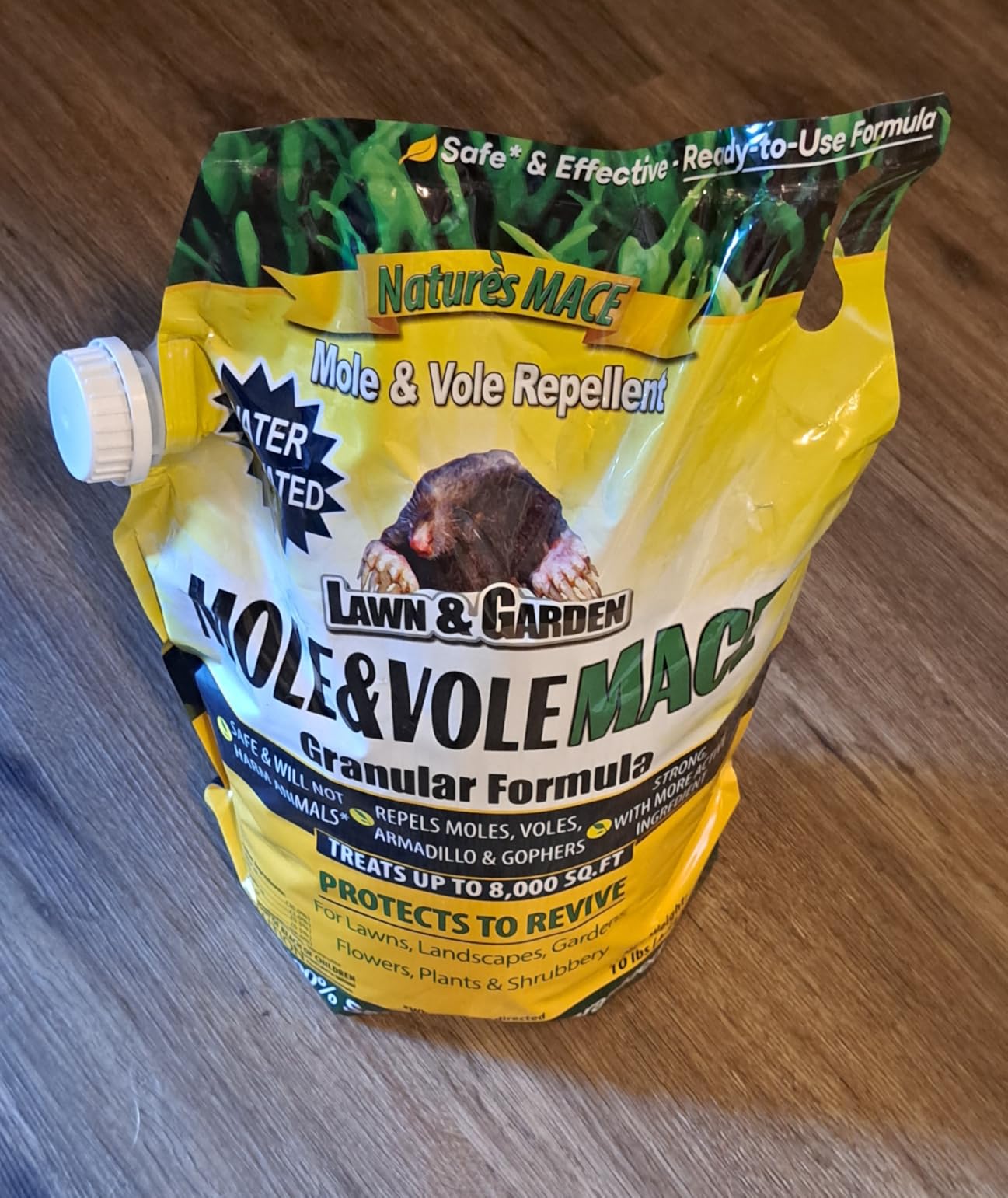 Nature's MACE Mole & Vole Repellent 160 oz Granules | Yard & Garden, Castor Oil Formula, Outdoor Use, Plant & Pet Safe customer photo 1