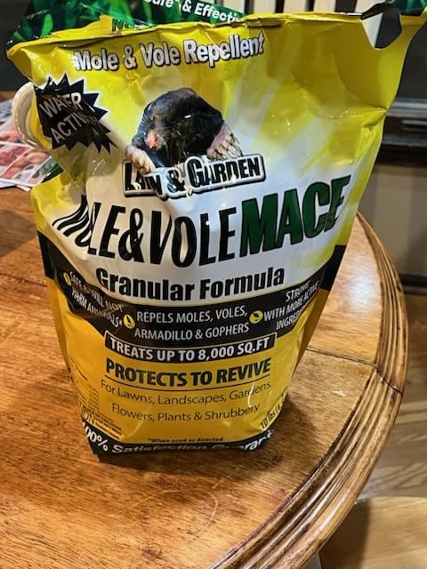 Nature's MACE Mole & Vole Repellent 160 oz Granules | Yard & Garden, Castor Oil Formula, Outdoor Use, Plant & Pet Safe customer photo 2