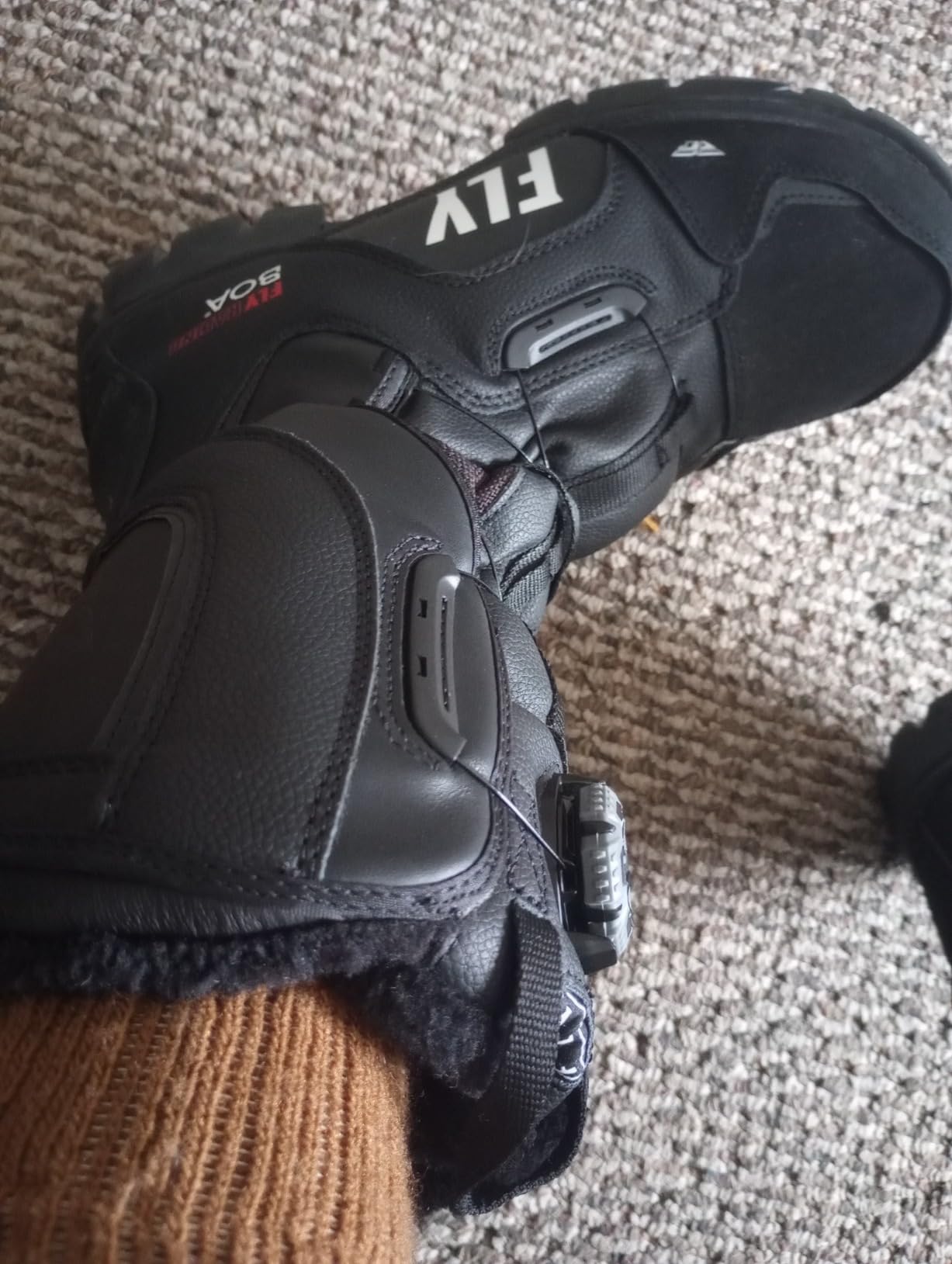 Fly Racing Marker BOA Snow Boot (Black/Grey, 10) customer photo 2