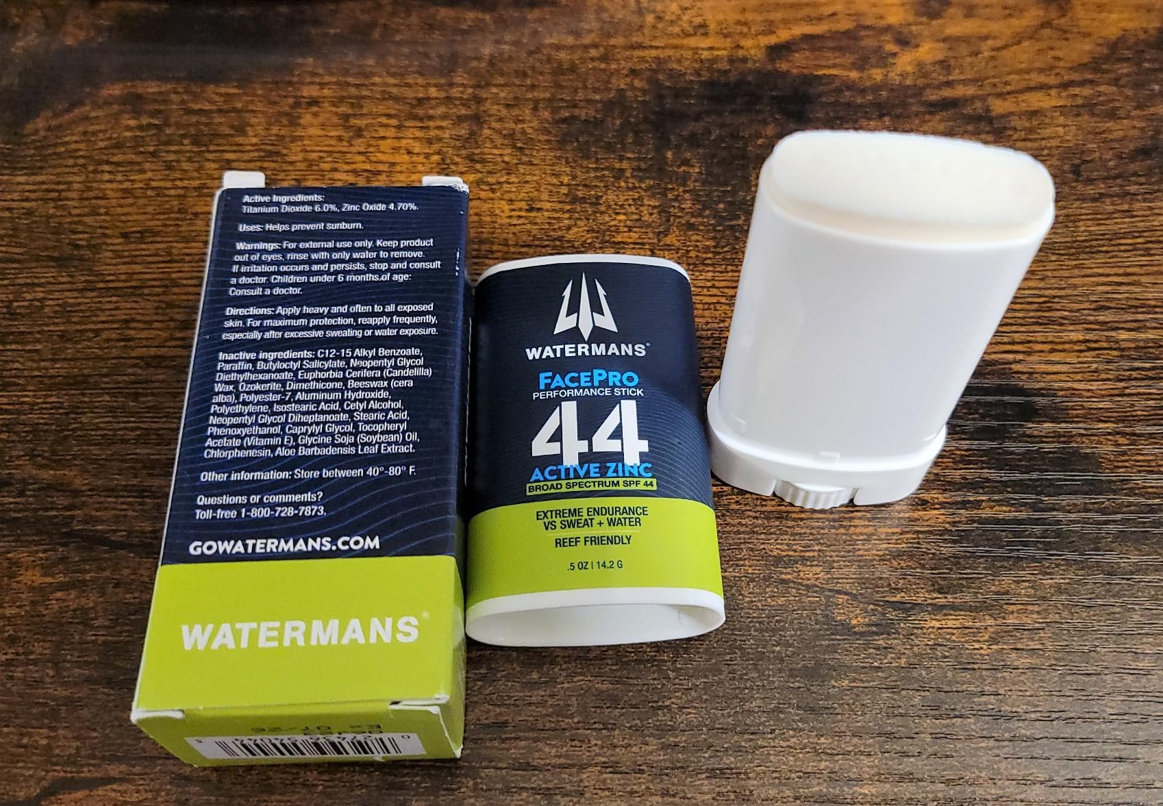 Watermans FacePro SPF 44 Mineral Zinc Oxide Stick, Reef Safe Sun Care | Highly Water Resistant And Sweat Proof, Zinc Oxide Based, Non-Greasy, Hypoallergenic, Applies Evenly customer photo 1