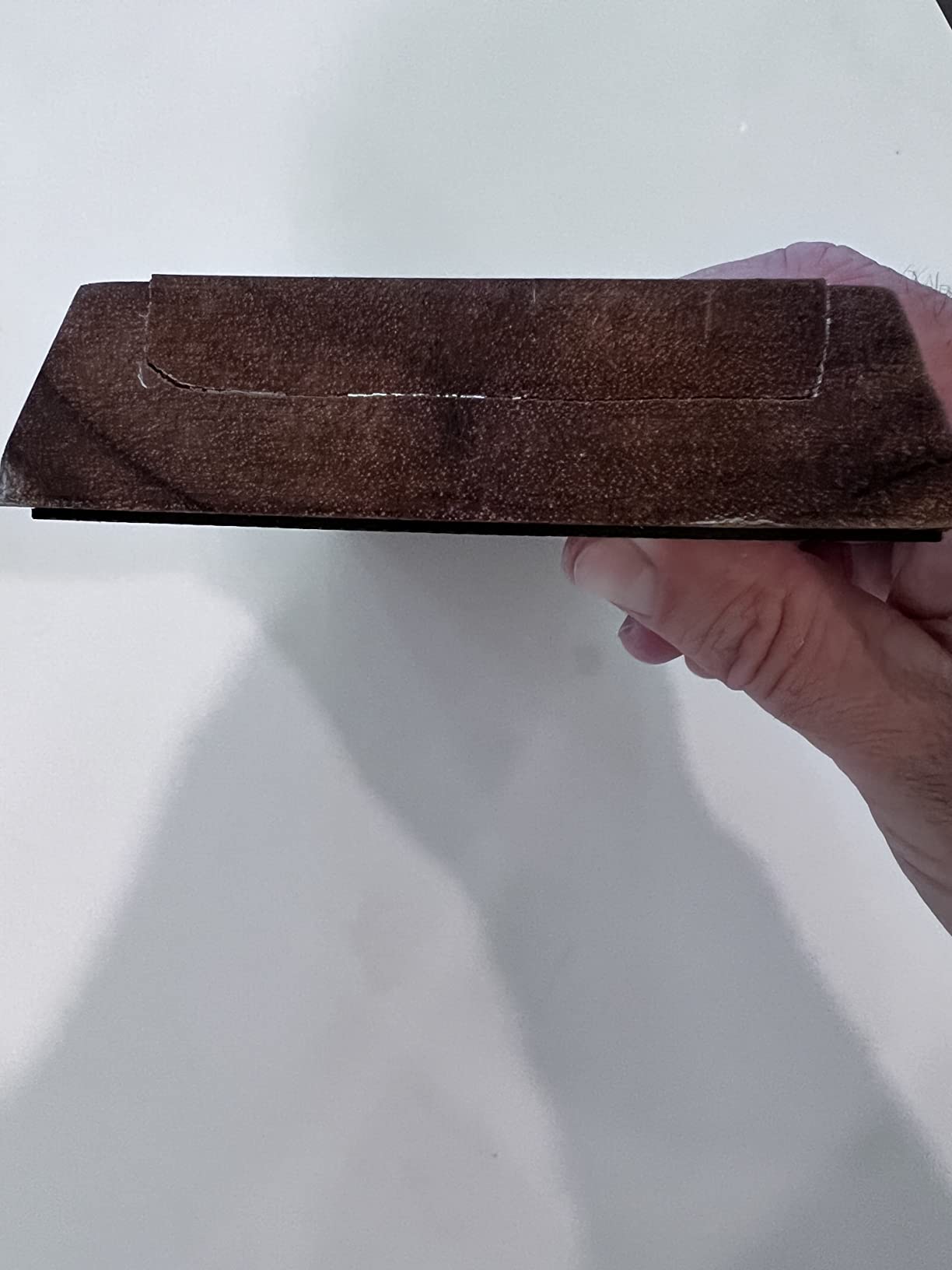 MITSUMOTO SAKARI Professional Japanese 1000/3000 Grit Sharpening Stone | Sharpening and Honing, White Corundum Whetstone, Controlled Water Absorption, Bamboo Base, Kraft Box customer photo 2