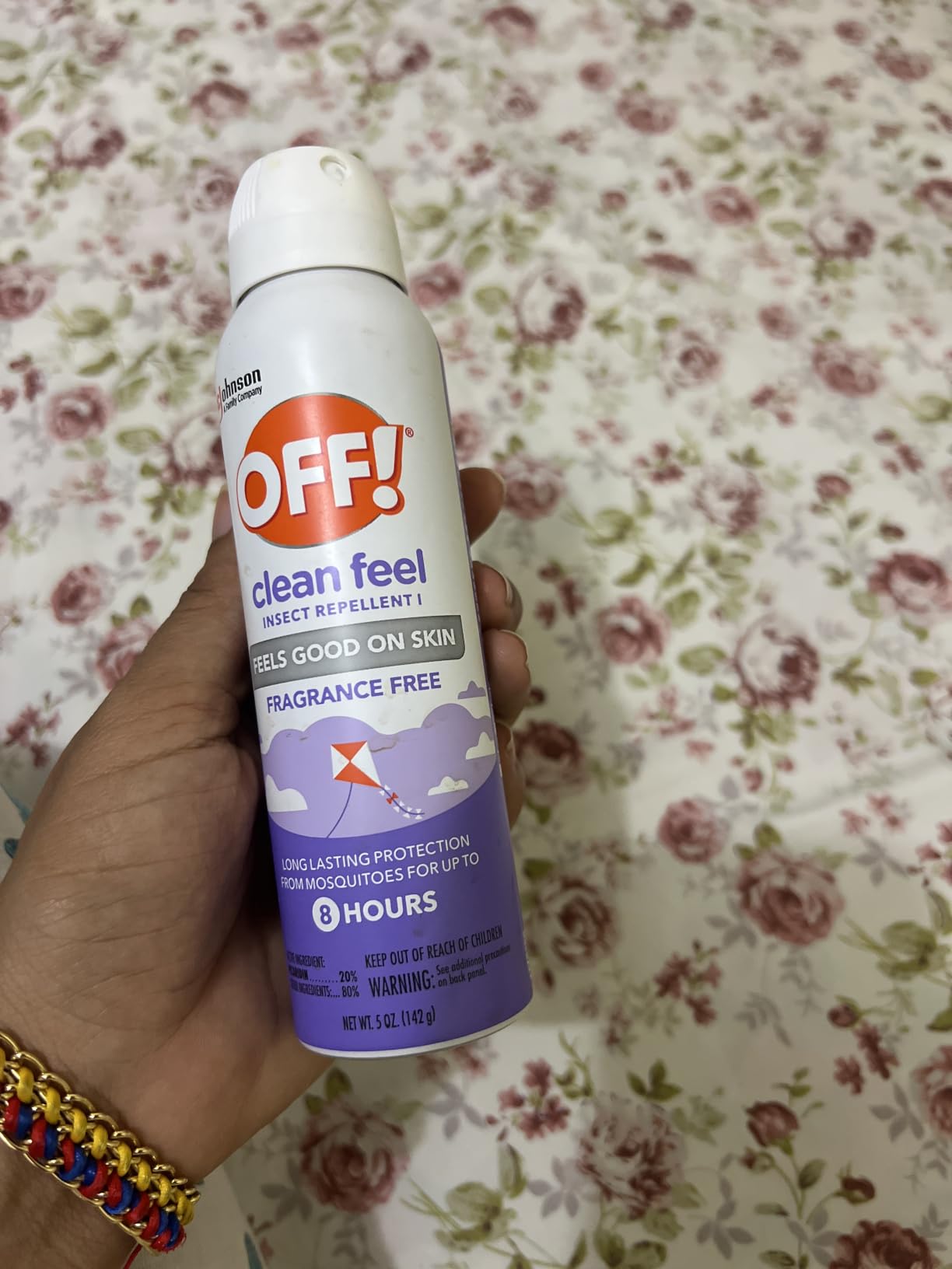 OFF! Clean Feel Insect Repellent Aerosol with 20% Picaridin - Long-Lasting DEET-Free Protection from Mosquitoes, Fragrance-Free Pest Control For Ticks & Flies, Camping, Bug Spray - 5 oz customer photo 1