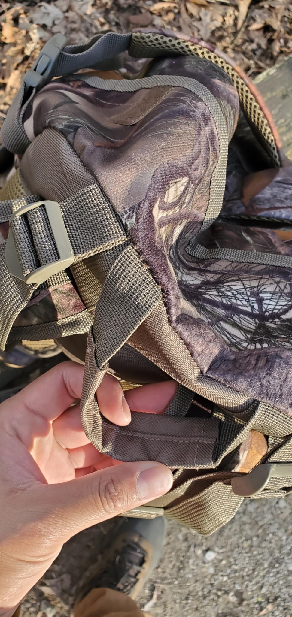 Hunting Backpack Outdoor Gear Day pack for Rifle Bow Hunting Gifts for Men | 50L Waterproof Hunting Packs for Men, Silent camouflage Fabric, Safety Flag, Durable Large Capacity, Rifle & Bow Carry System customer photo 2