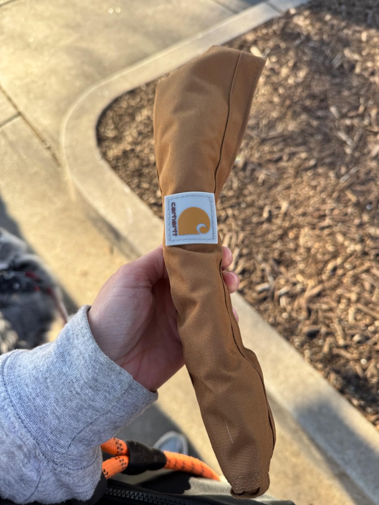 Carhartt Nylon Duck Travel Dog Bowl Carhartt Brown | Packable Dog Bowl for Food and Water, 10 Cup Capacity customer photo 2