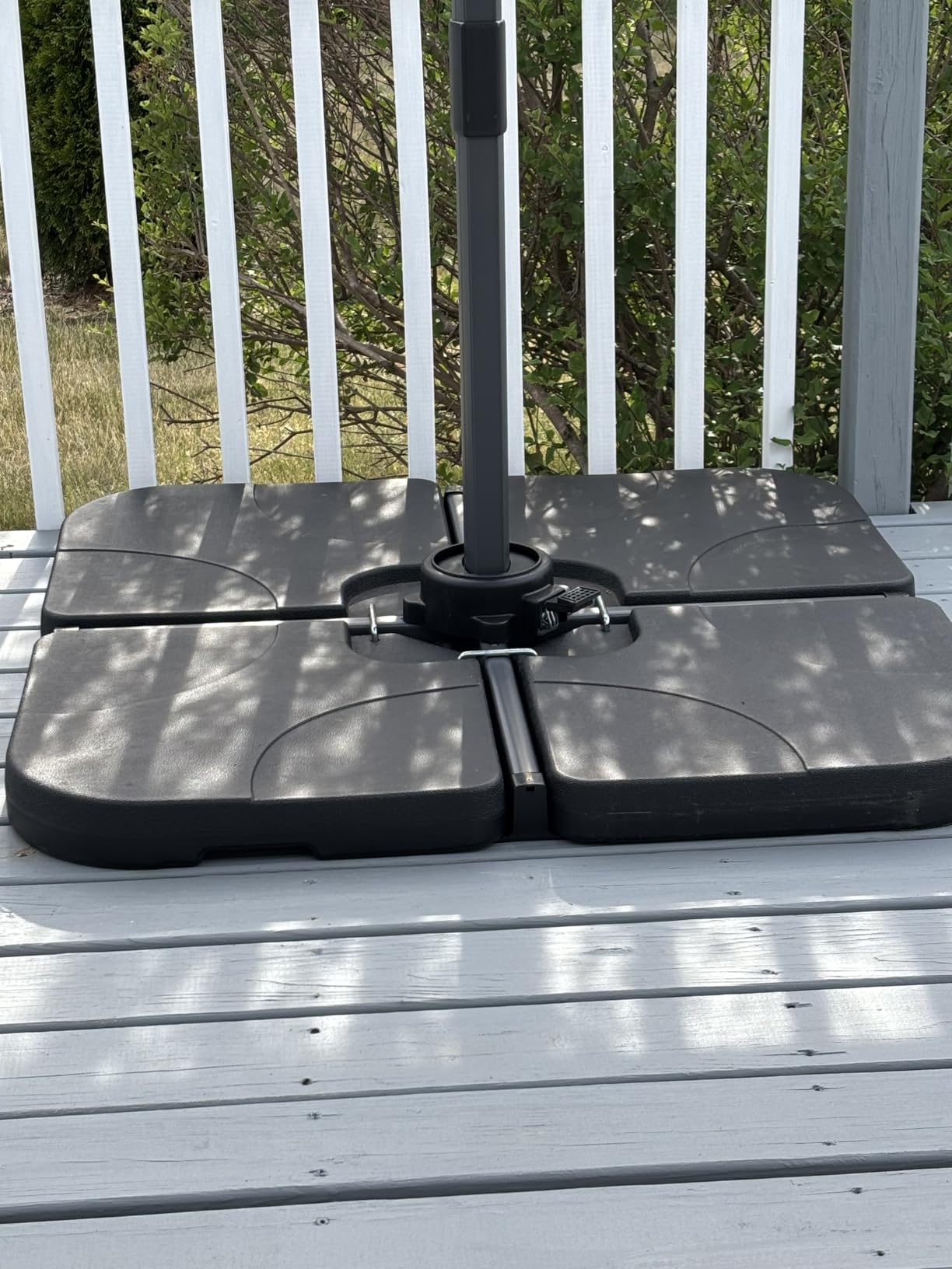 PURPLE LEAF Patio Outdoor Umbrella 11 Feet Round for Pool Navy | 99% UV Protection, Effortless Shade Control, Strong Support Reduce Shaking, Smooth 360 Rotation, Fits Your Outdoor Space customer photo 1