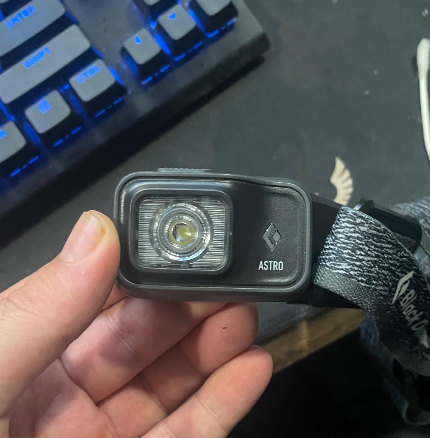 BLACK DIAMOND Astro 300 Headlamp | 300 Lumens Brightness | 3X AAA Battery Operated (Included) | Compact & Lightweight | Graphite customer photo 1