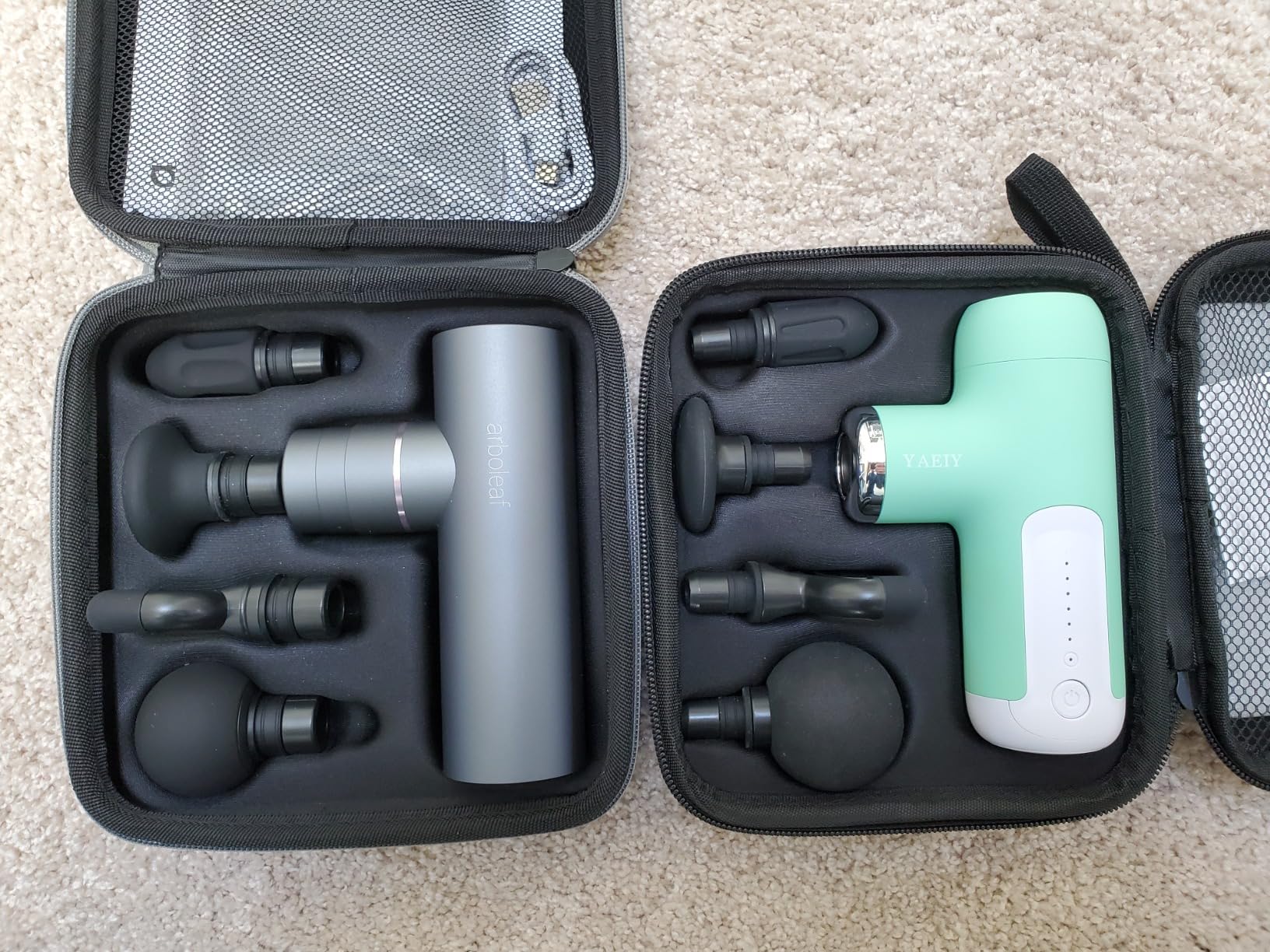 arboleaf Mini Massage Gun Deep Tissue, Balance of Power & Portability Full-Metal Percussion Massager with Silent Brushless Motor - Ultra-Quiet Pocket-Sized for Athletes Back Pain Relief Home Office Travel customer photo 2