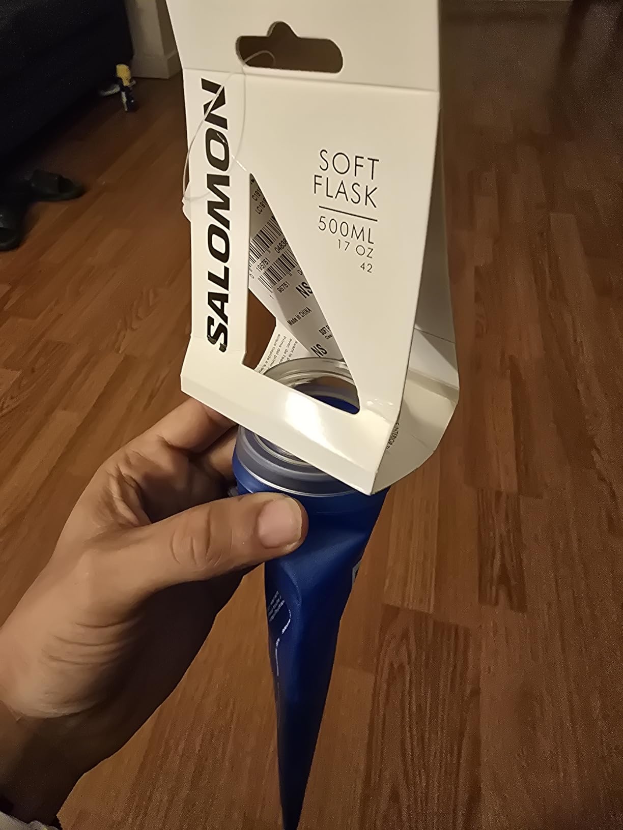Salomon SOFT FLASK Running Hydration Accessories 500ml/17oz 42, Clear Blue, NS customer photo 1