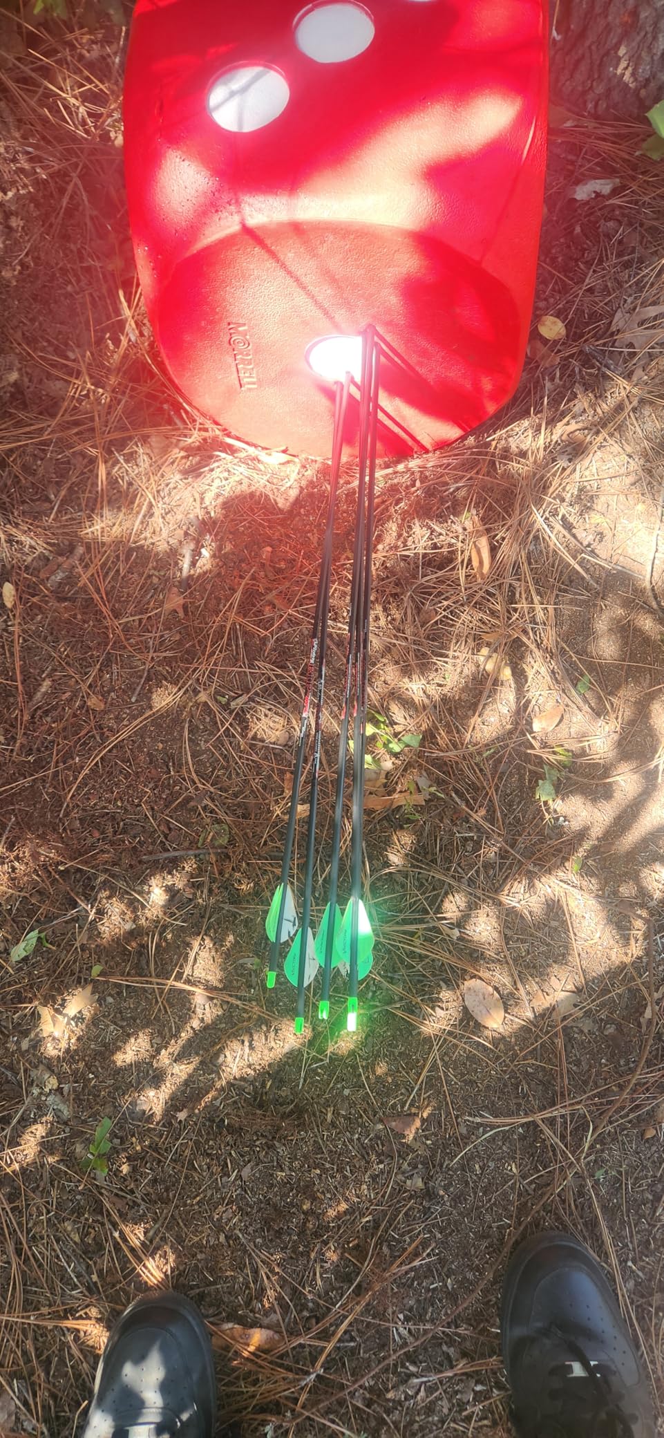 Morrell High Roller Foam Archery Target, 6-Sided Cube w/ 21 Bullseyes and Carry Handle - Portable Backyard Target for Broadheads, Field Points customer photo 2