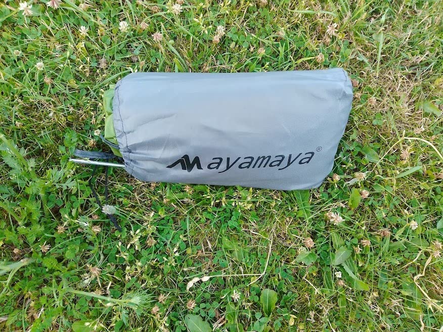 AYAMAYA Waterproof Tent Footprint 13FT x 9FT Extra Large Size for 6-8 Person | PU 3000 Waterproof, 6 Tent Stakes Included, Ground Sheet Tent Mat customer photo 1