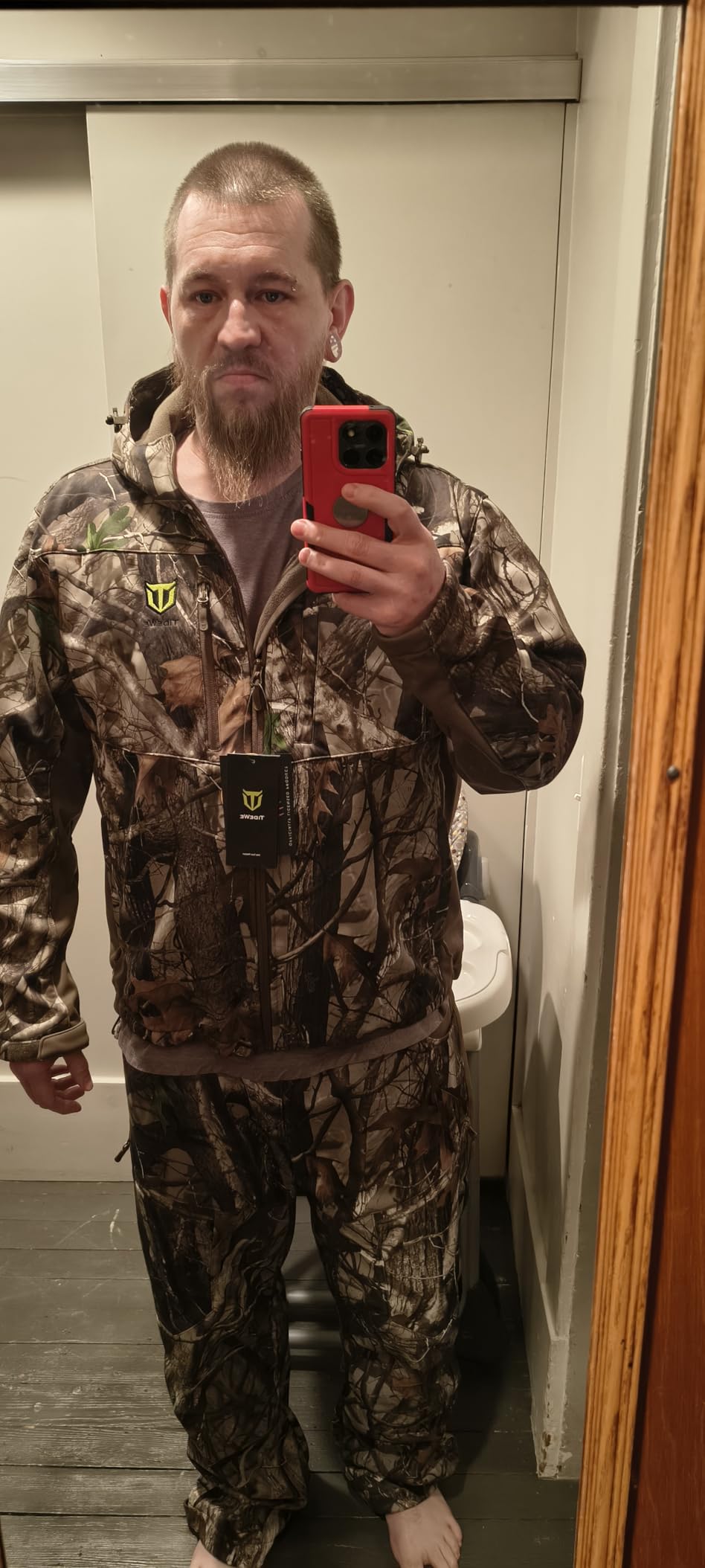 Hunting Clothes for Men with Silent Fabric & Fleece Lining customer photo 1