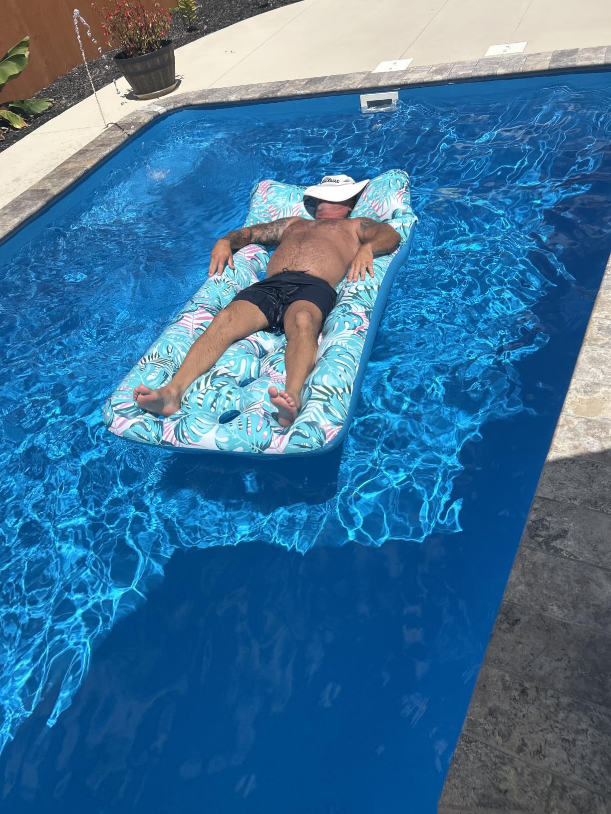 Stonful 2 Pack Inflatable Pool Floats, Cooling Pool Rafts for Adults | Thickened PVC, 21-Cooling Vents, Giant Water Loungers, Headrest, Multi-purpose Pool Floaties for Pool Party, Lake, Beach customer photo 1