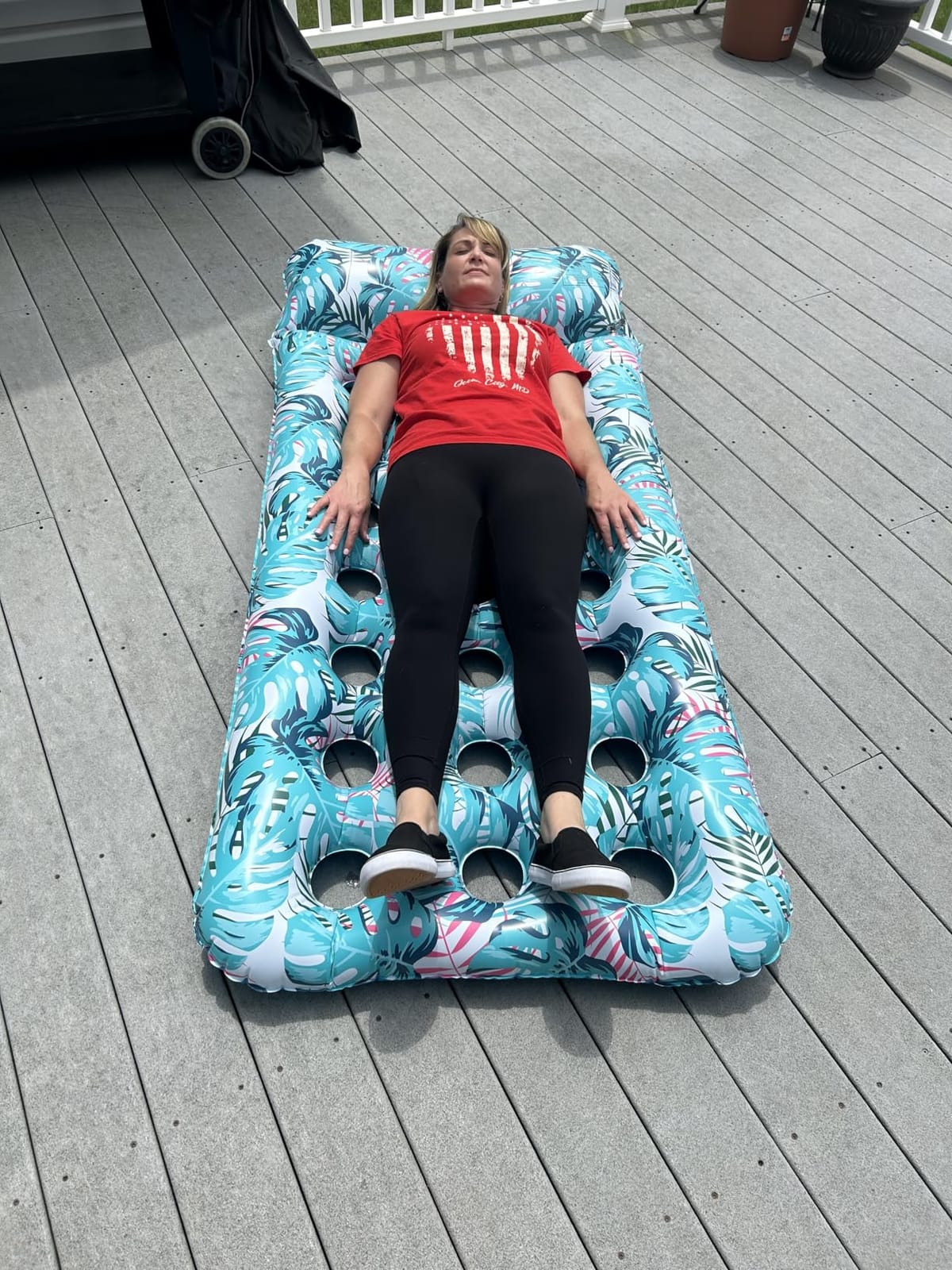 Stonful 2 Pack Inflatable Pool Floats, Cooling Pool Rafts for Adults | Thickened PVC, 21-Cooling Vents, Giant Water Loungers, Headrest, Multi-purpose Pool Floaties for Pool Party, Lake, Beach customer photo 2