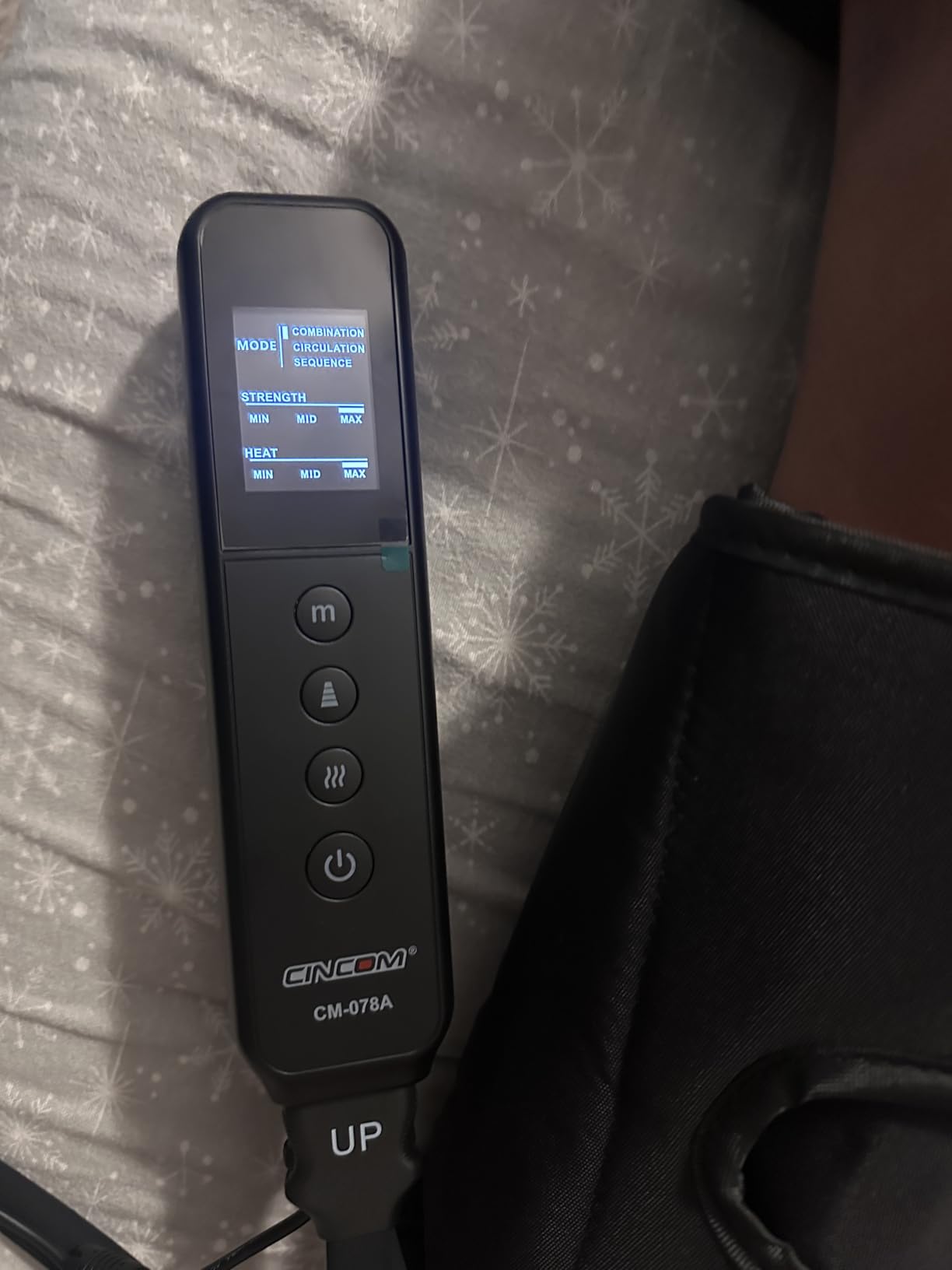 CINCOM Leg Massager with Heat and Compression, Air Compression Boots for Leg Calf & Foot Recovery, Edema Relief customer photo 2