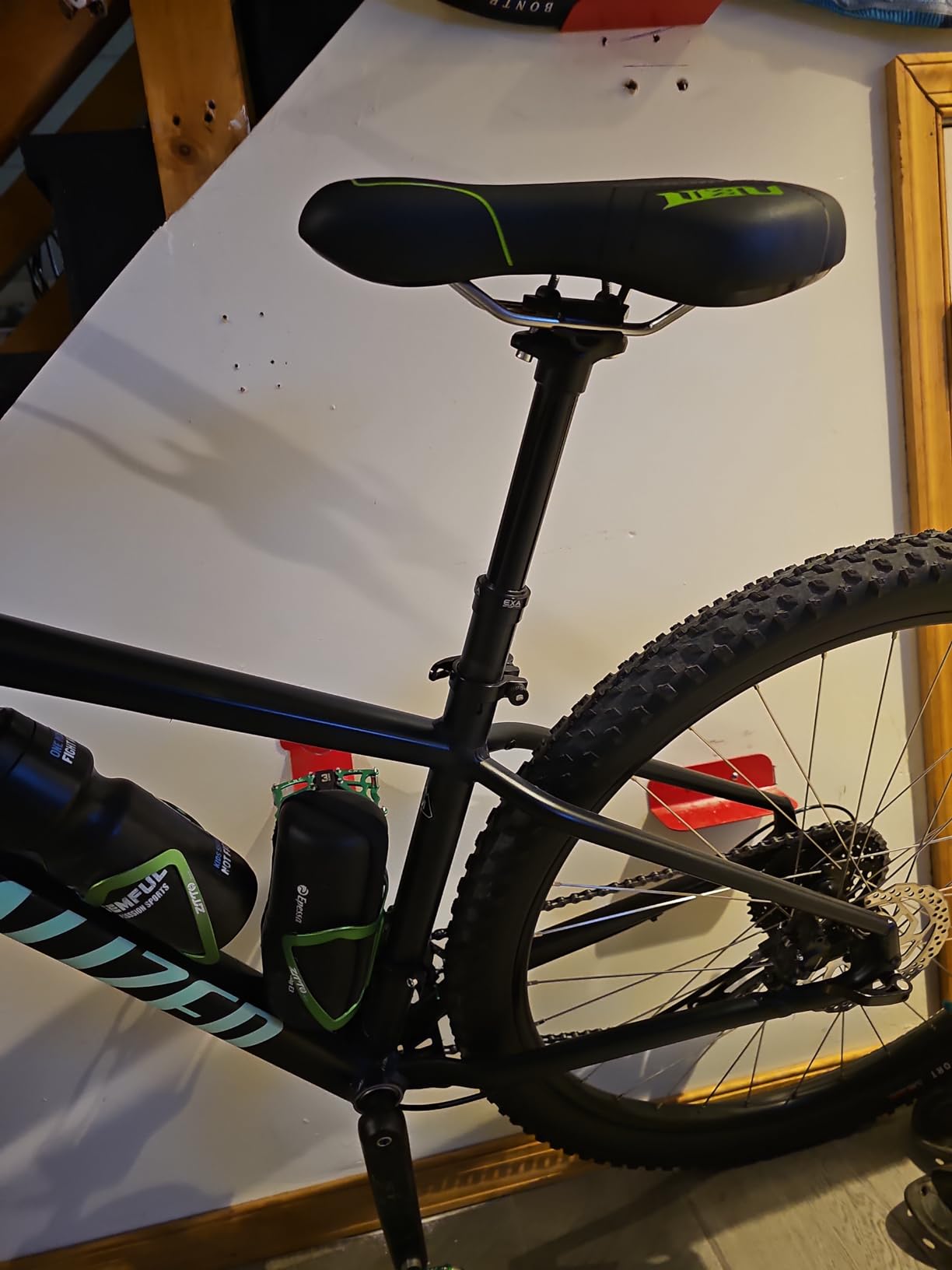 EXA Form 900i 30.9mm/31.6mm Internal Routing Dropper Post with Lever and Cable Kit MTB/Ebike Internal Bike Seatpost 100/120/150mm Travel customer photo 1