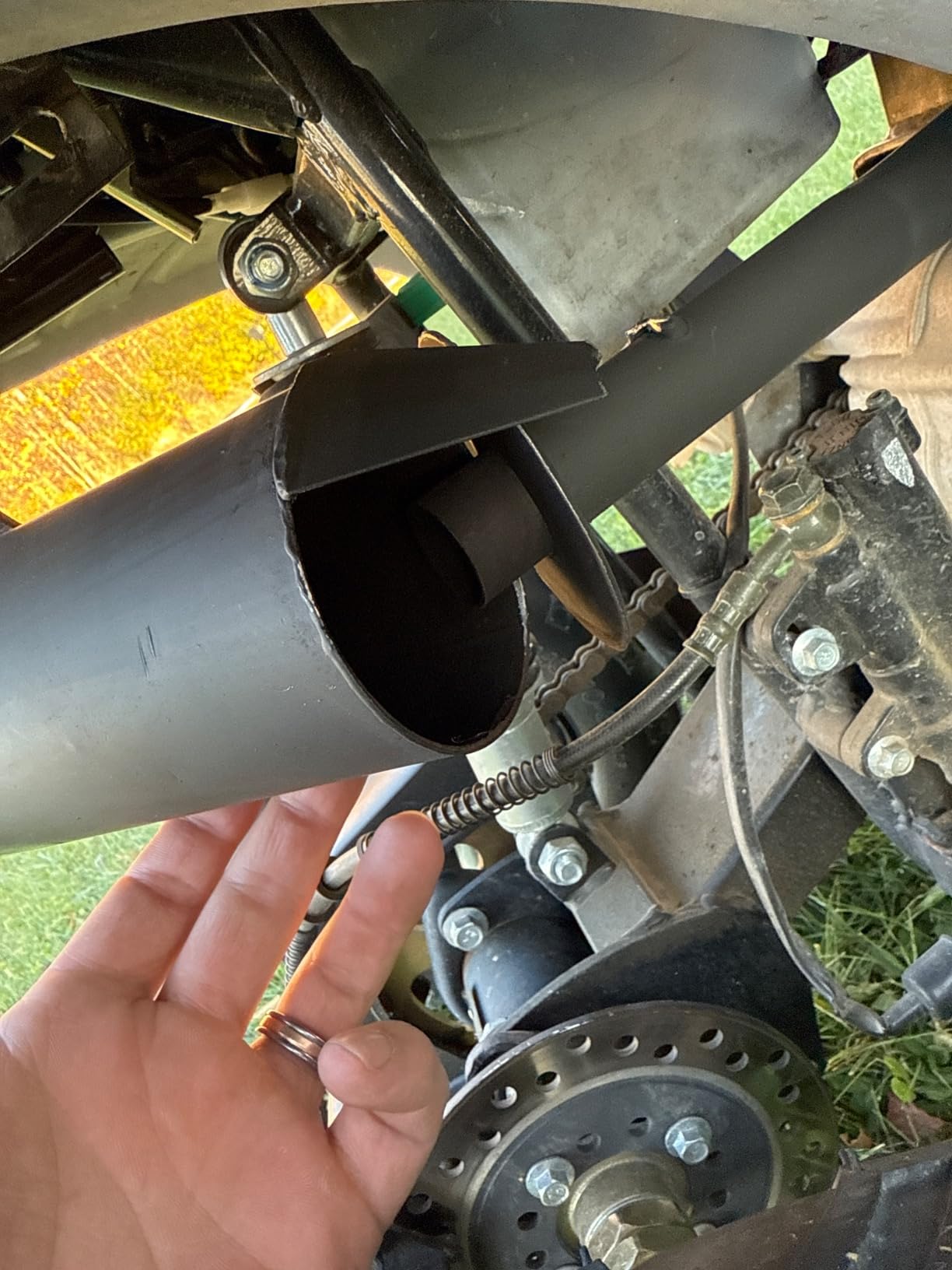 PRO BAT Exhaust Pipe + Muffler System for 50cc 70cc 90cc 110cc Quad Dirt Bike ATV Buggy customer photo 1