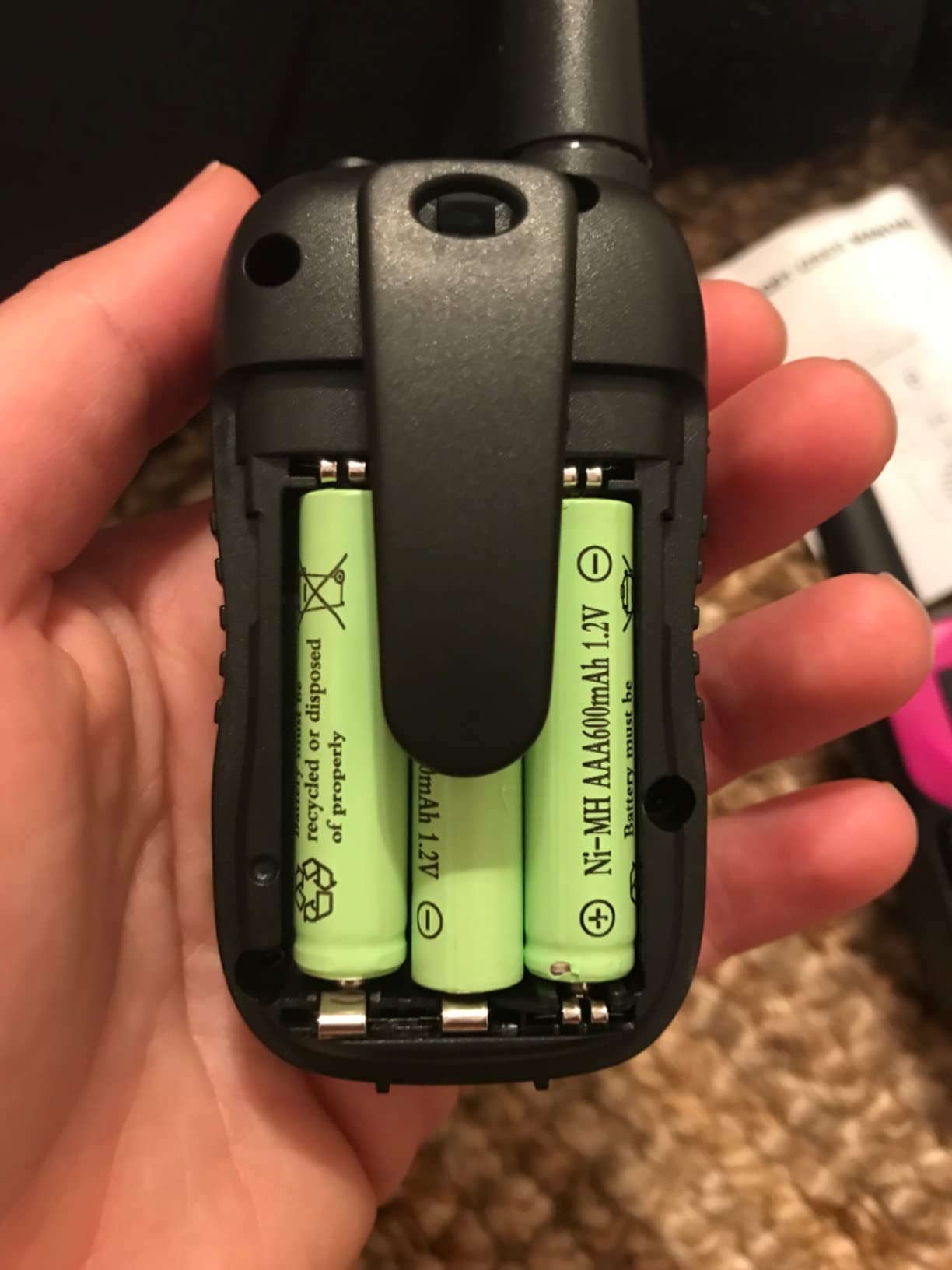 Walkie Talkies for Kids Rechargeable 4 Pack - Outdoor Hiking Camping Toys | Long Range Radio with Charger Battery Flashlight Backlit LCD - Christmas Birthday Family Gifts for 3-12 Year Old Girls Boys customer photo 1